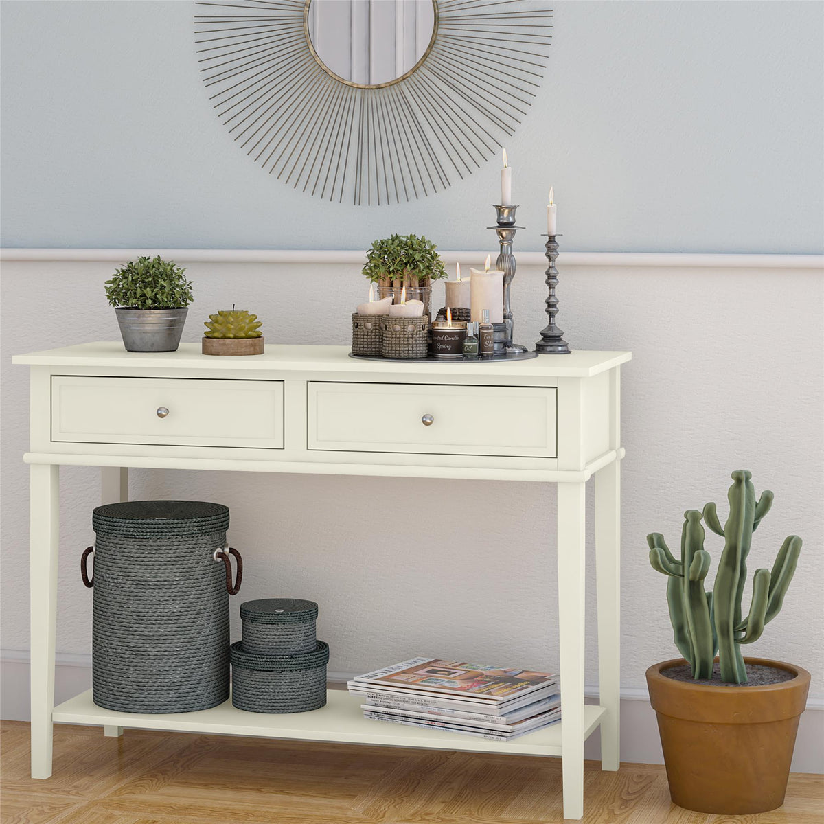 Franklin Console Table, White - MASTERSTORE - 8595677160161 - Konsolborde - 7918013COM - 8595677160161