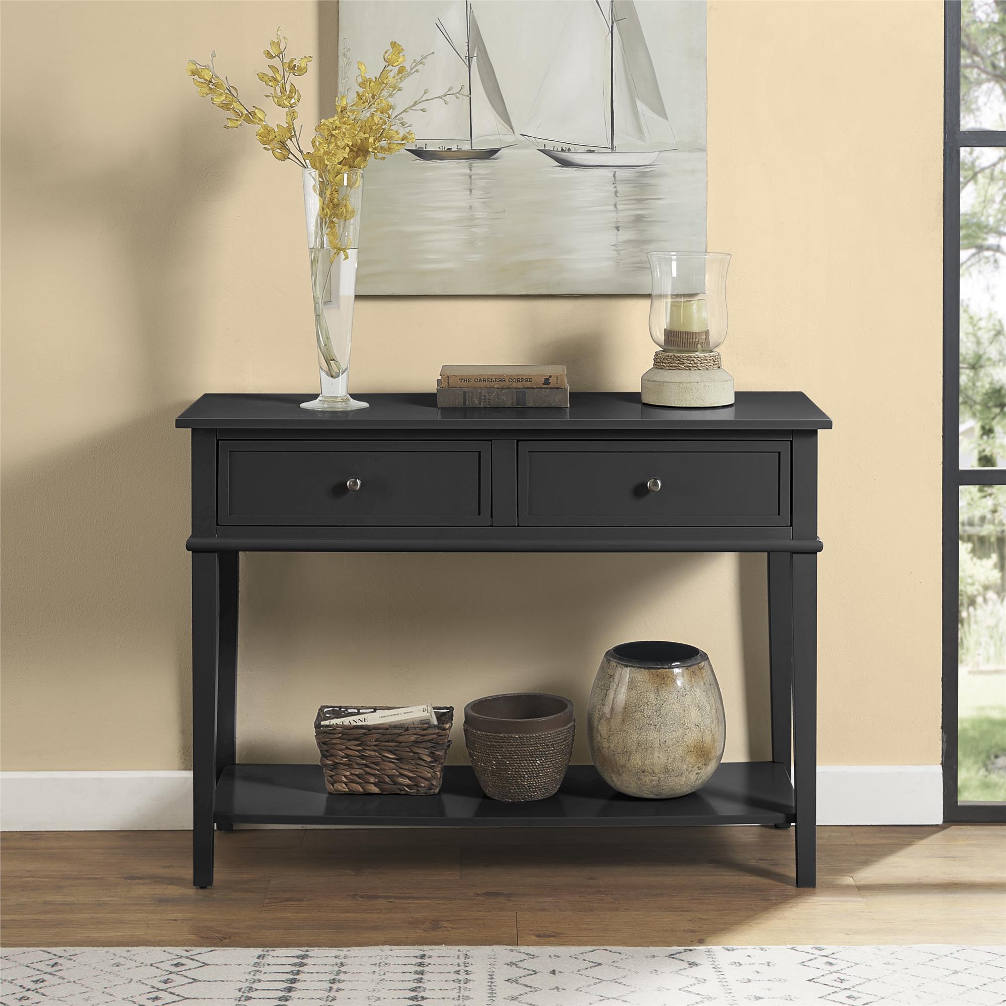 Franklin Console Table, Black - MASTERSTORE - 8595677160185 - Konsolborde - 7918872COM - 8595677160185
