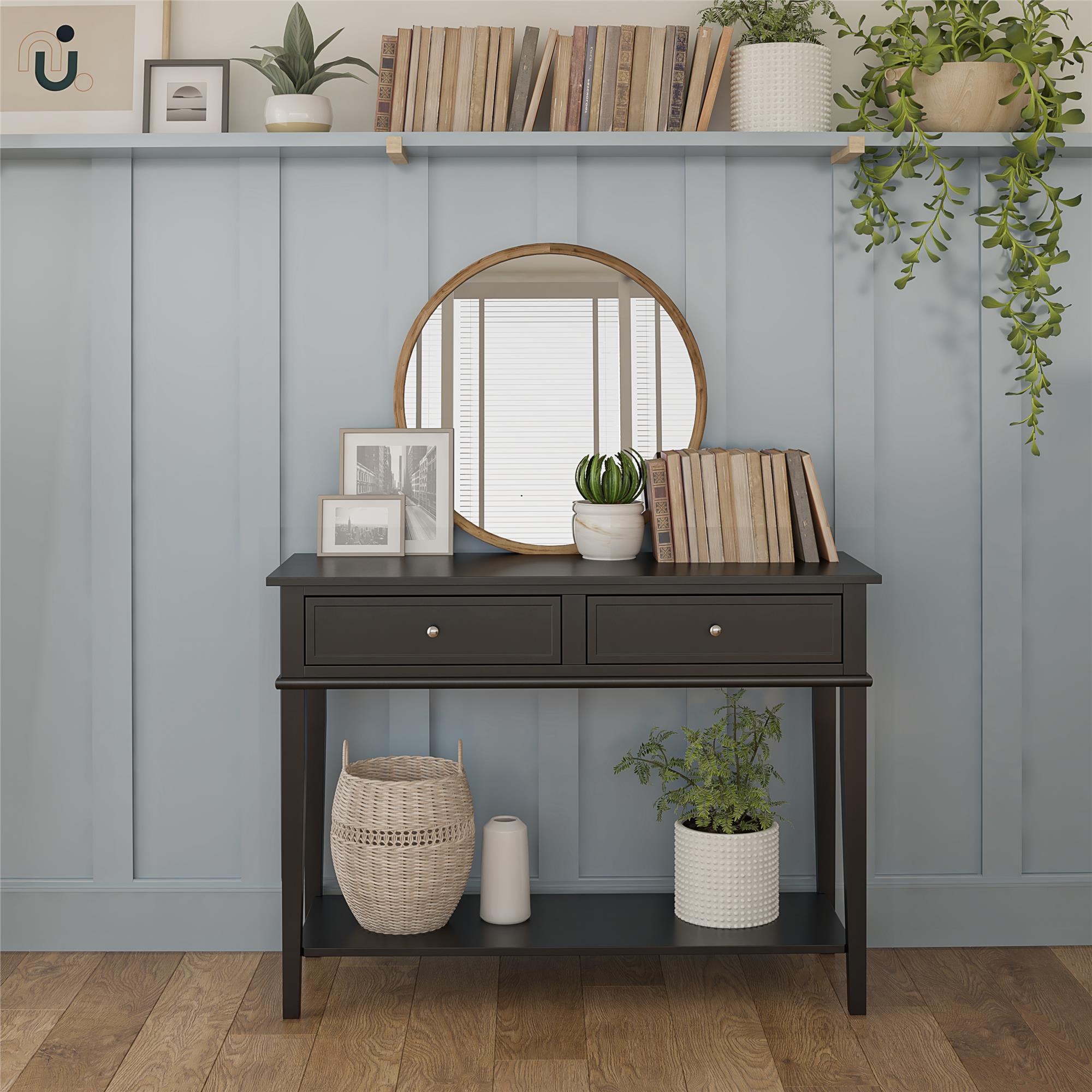 Franklin Console Table, Black - MASTERSTORE - 8595677160185 - Konsolborde - 7918872COM - 8595677160185