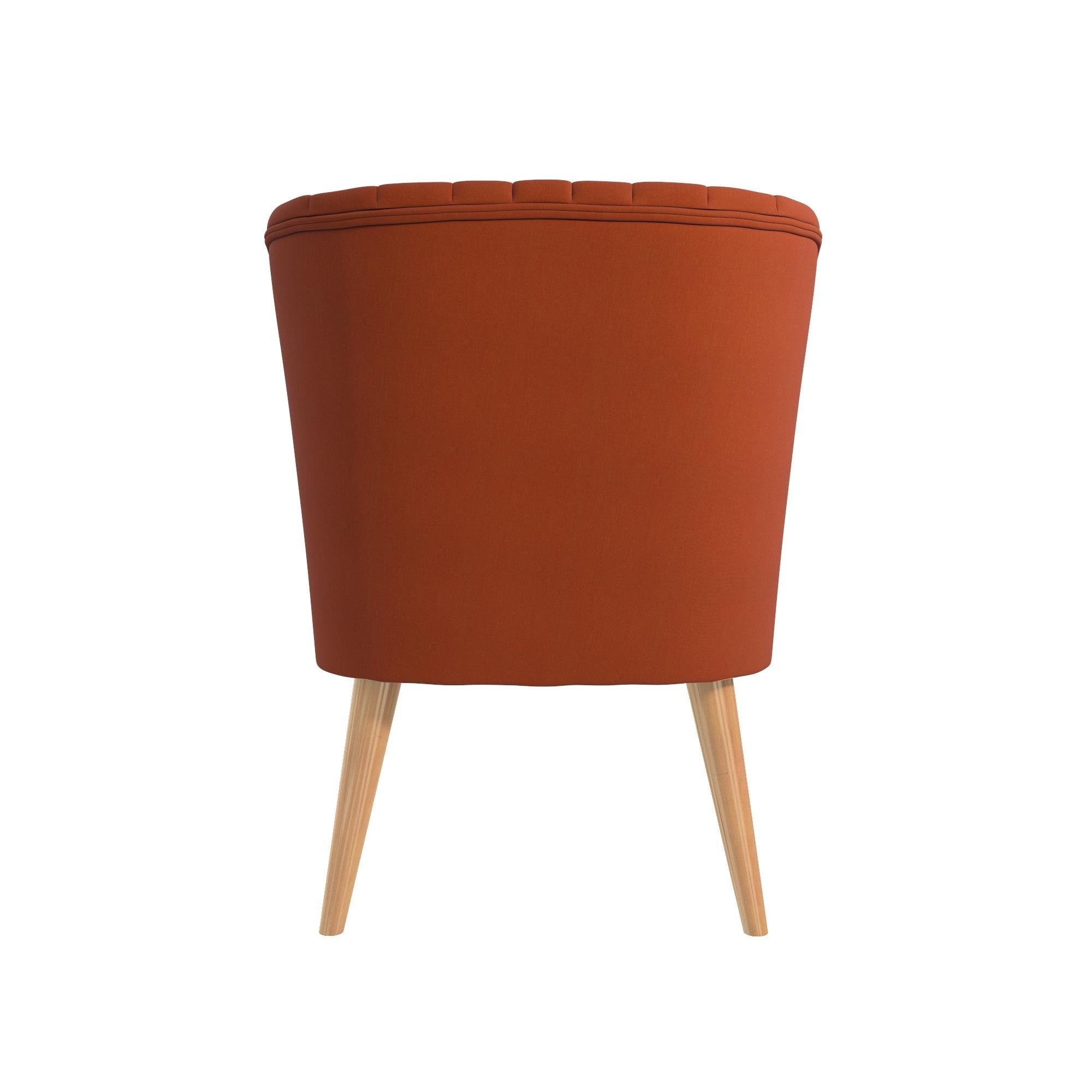 Loungestol - 75x65x85 cm - med linneklädsel - orange - Brittany - Fåtöljer - Brittany Lounge Chair, Orange - MASTERSTORE - 8595677160406 - Lænestole - 2307529N - 8595677160406 -