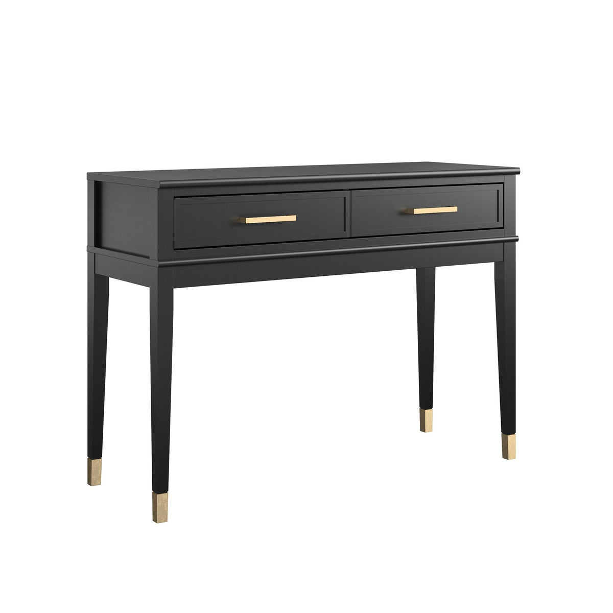 Westerleigh Black Console Table with Elegant Gold Accents - MASTERSTORE - 8595677160659 - Console Tables - 7666872COM - 8595677160659