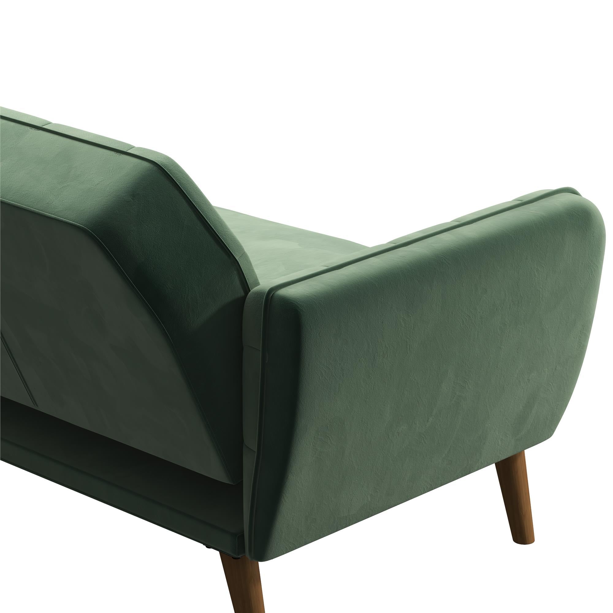 Bäddsoffa - 211x85x83 cm - för 3 personer, klädd med sammet - grå - Tallulah - Bäddsoffor - Bäddsoffa - 211x85x83 cm - för 3 personer, klädd med sammet - grå - Tallulah -