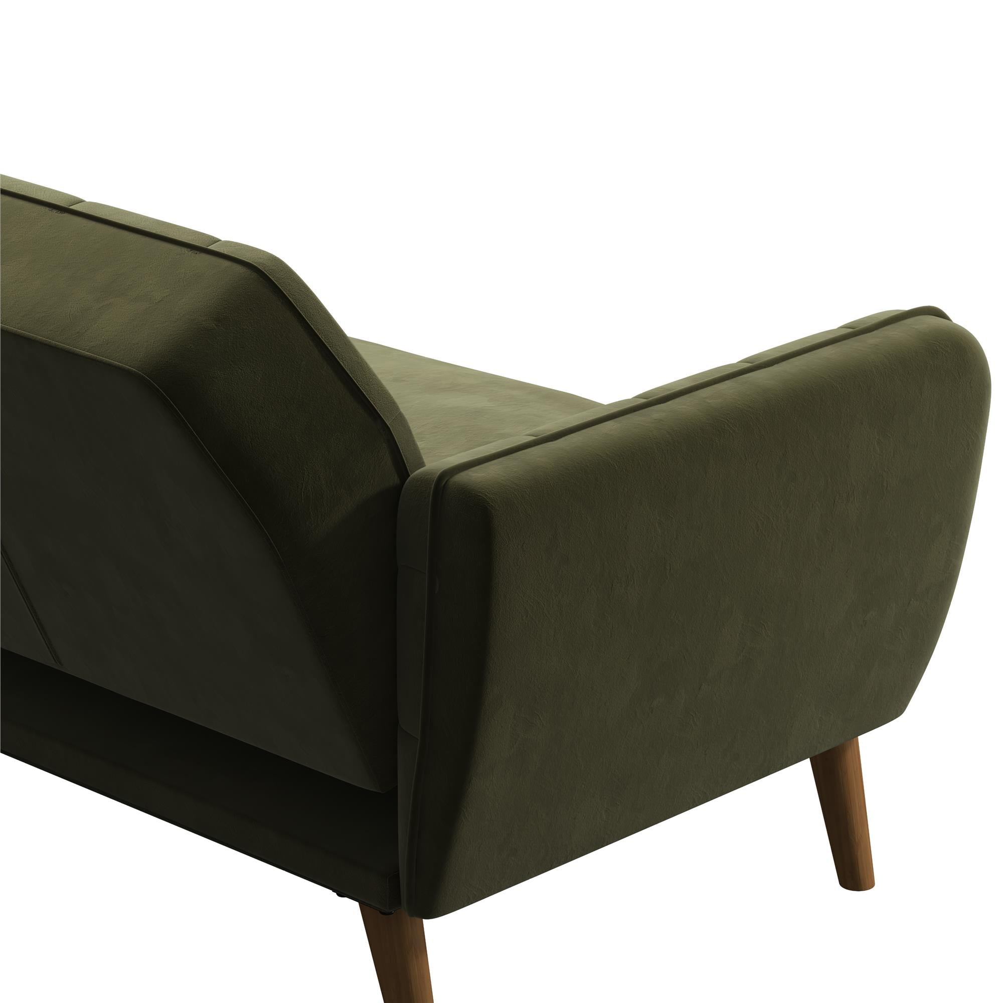 Bäddsoffa - 211x85x83 cm - för 3 personer, klädd med sammet - grön - Tallulah - Bäddsoffor - Tallulah 3 - Seater Green Memory Foam Sofa Bed – Stylish & Space - Saving - MASTERSTORE - 8595677162165 - Sofa Beds - 2144979N - 8595677162165 -