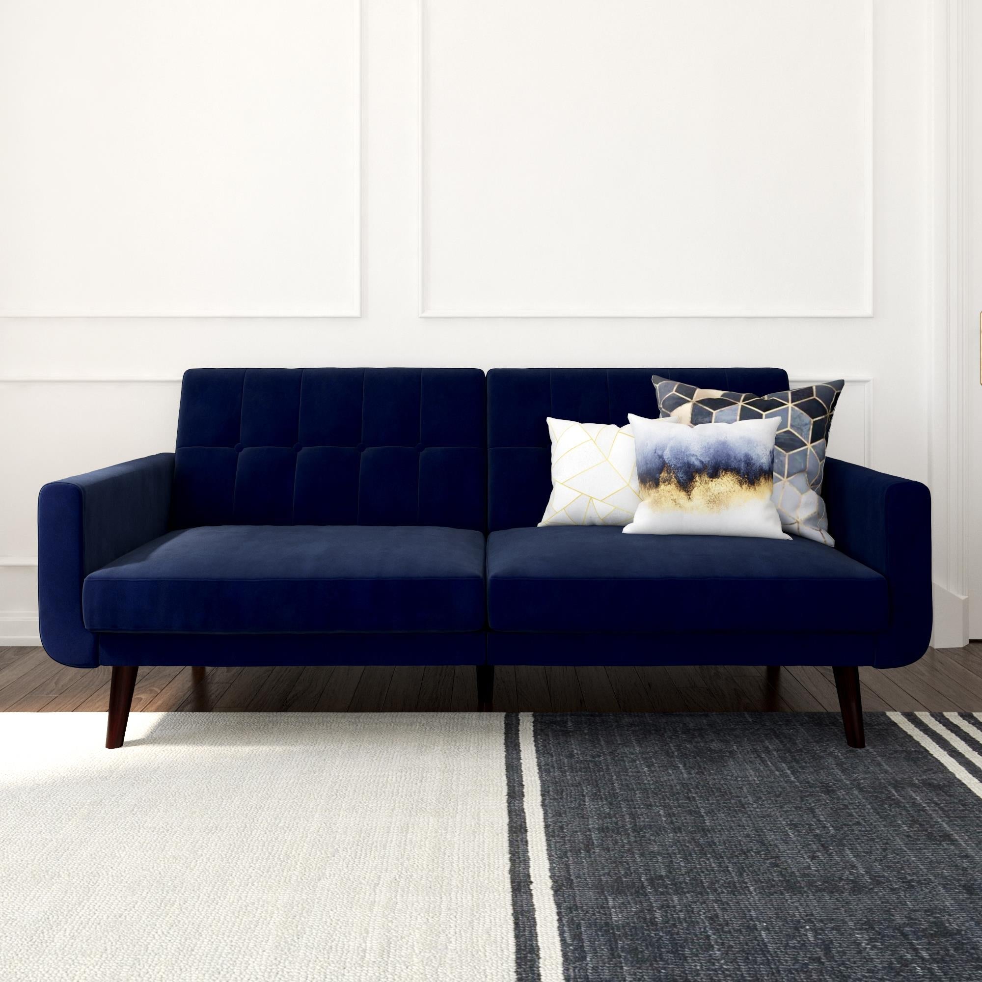 Nola 3-sits bäddsoffa, blå