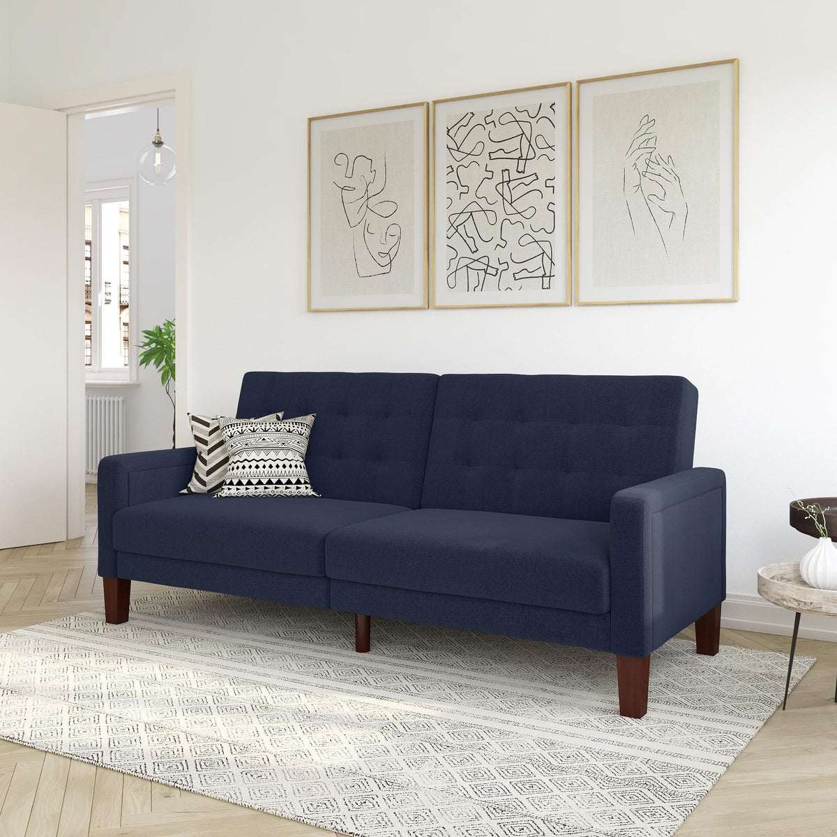 Porter 3 Seater Sofa Bed, Navy Blue - MASTERSTORE - 8595677162653 - Sofa beds - 2088629WE - 8595677162653