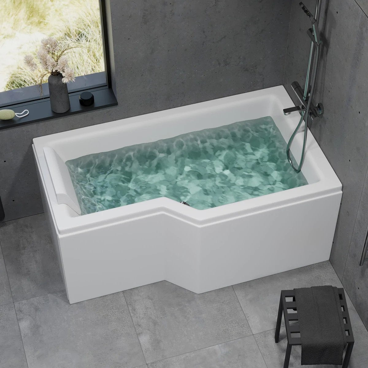 Svensmarke, Bathtub Set - Code, White Glossy - 150 cm - MASTERSTORE - 8595677170559 - Bathtub Set - Code - 47 - 150 - 03 - 11 - 30 - 8595677170559