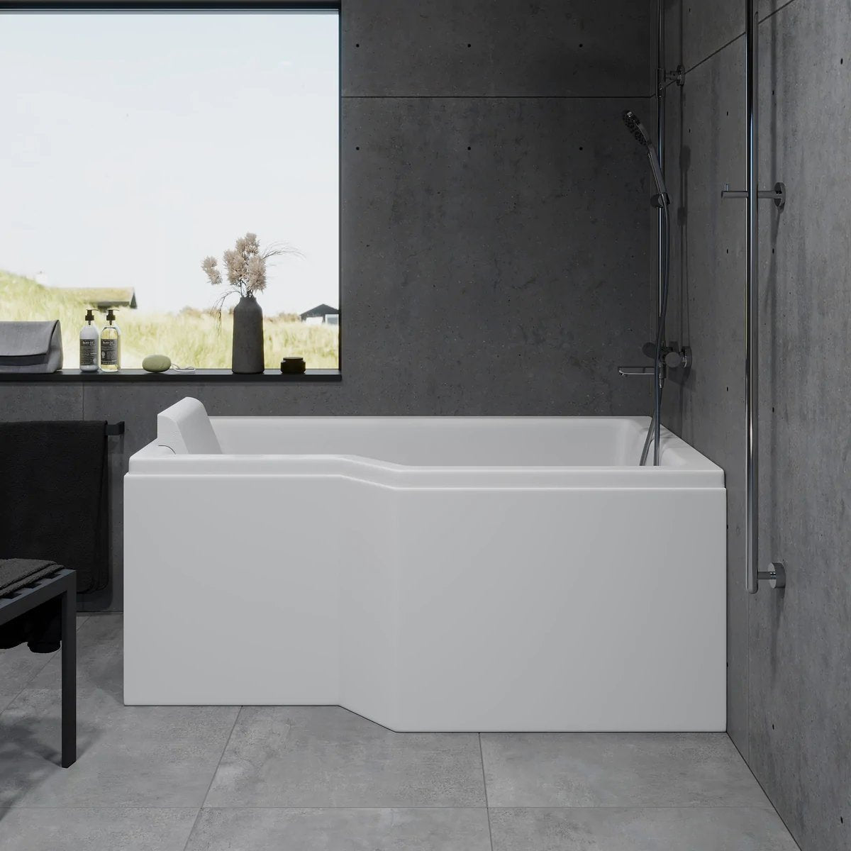 Svensmarke, Bathtub Set - Code, White Glossy - 150 cm - MASTERSTORE - 8595677170559 - Bathtub Set - Code - 47 - 150 - 03 - 11 - 30 - 8595677170559