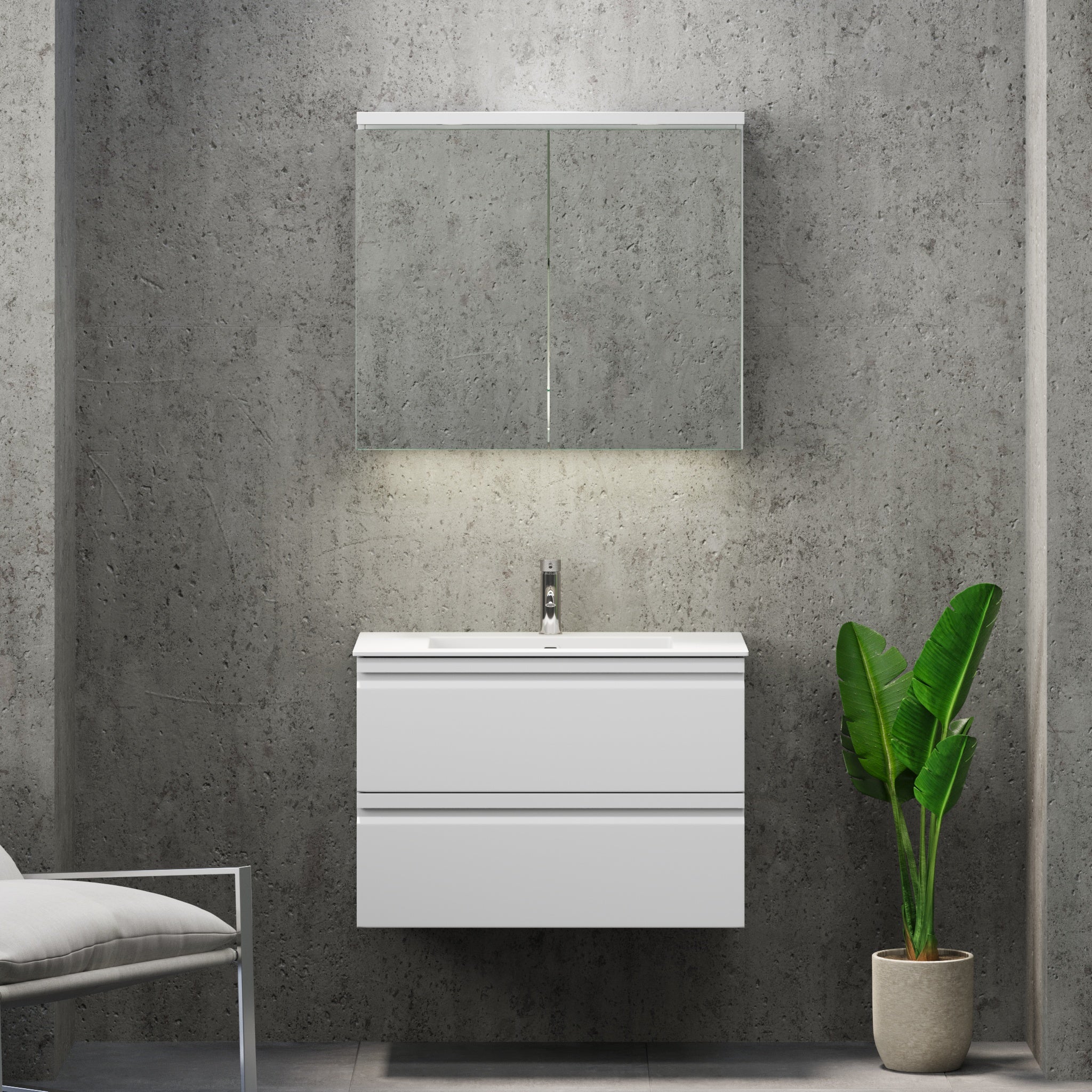 Knarrlagsund, Furniture Set - Code, White Mat - 100 cm - MASTERSTORE - 8595677171136 - Furniture Set - Code - 74 - 100 - 52 - 01 - 40 - 8595677171136