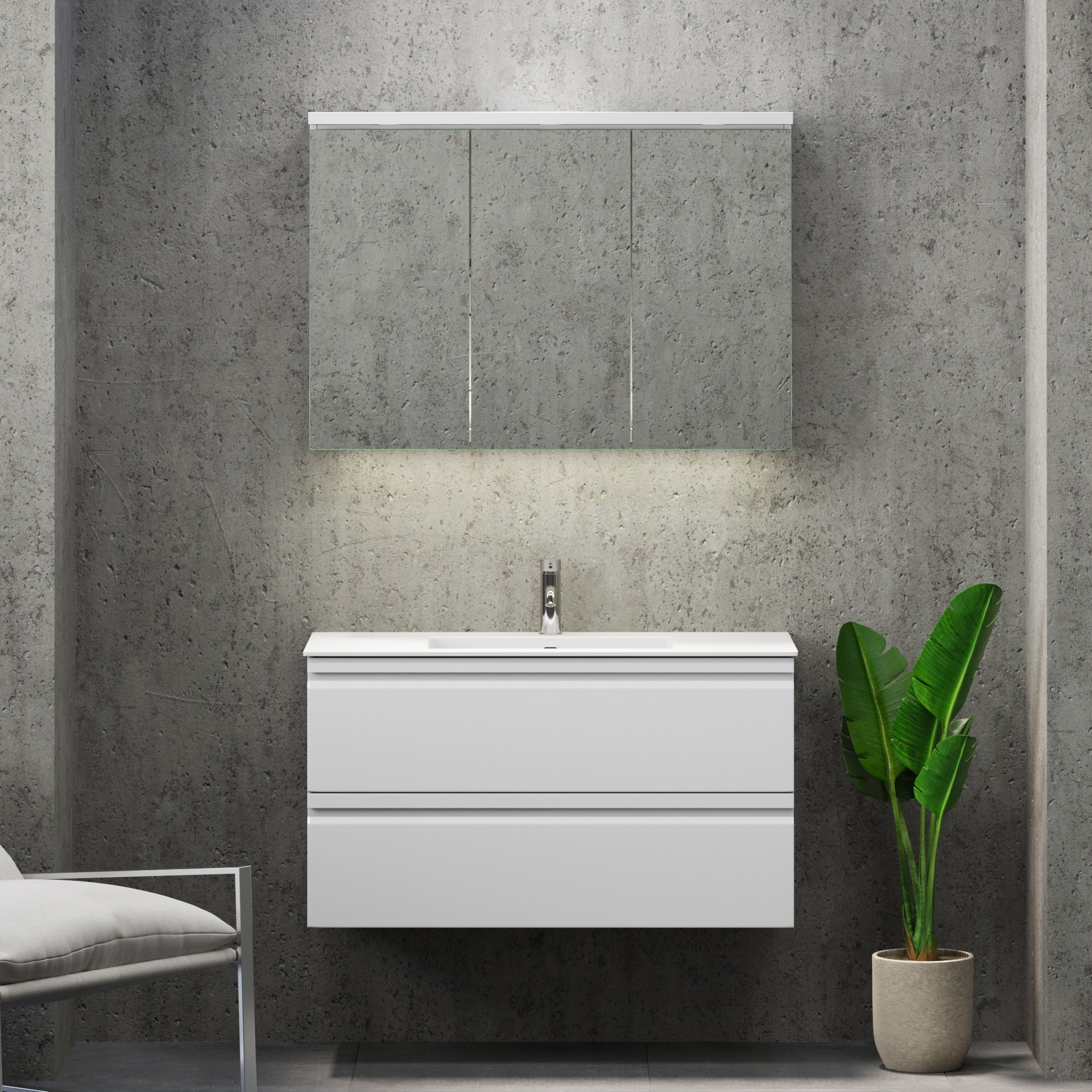Knarrlagsund, Furniture Set - Code, White Mat - 100 cm - MASTERSTORE - 8595677171136 - Furniture Set - Code - 74 - 100 - 52 - 01 - 40 - 8595677171136
