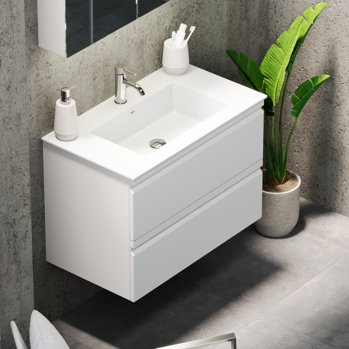 Knarrlagsund, Furniture Set - Code, White Mat - 100 cm - MASTERSTORE - 8595677171136 - Furniture Set - Code - 74 - 100 - 52 - 01 - 40 - 8595677171136