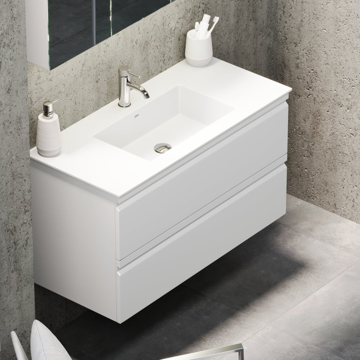 Knarrlagsund, Furniture Set - Code, White Mat - 100 cm - MASTERSTORE - 8595677171136 - Furniture Set - Code - 74 - 100 - 52 - 01 - 40 - 8595677171136