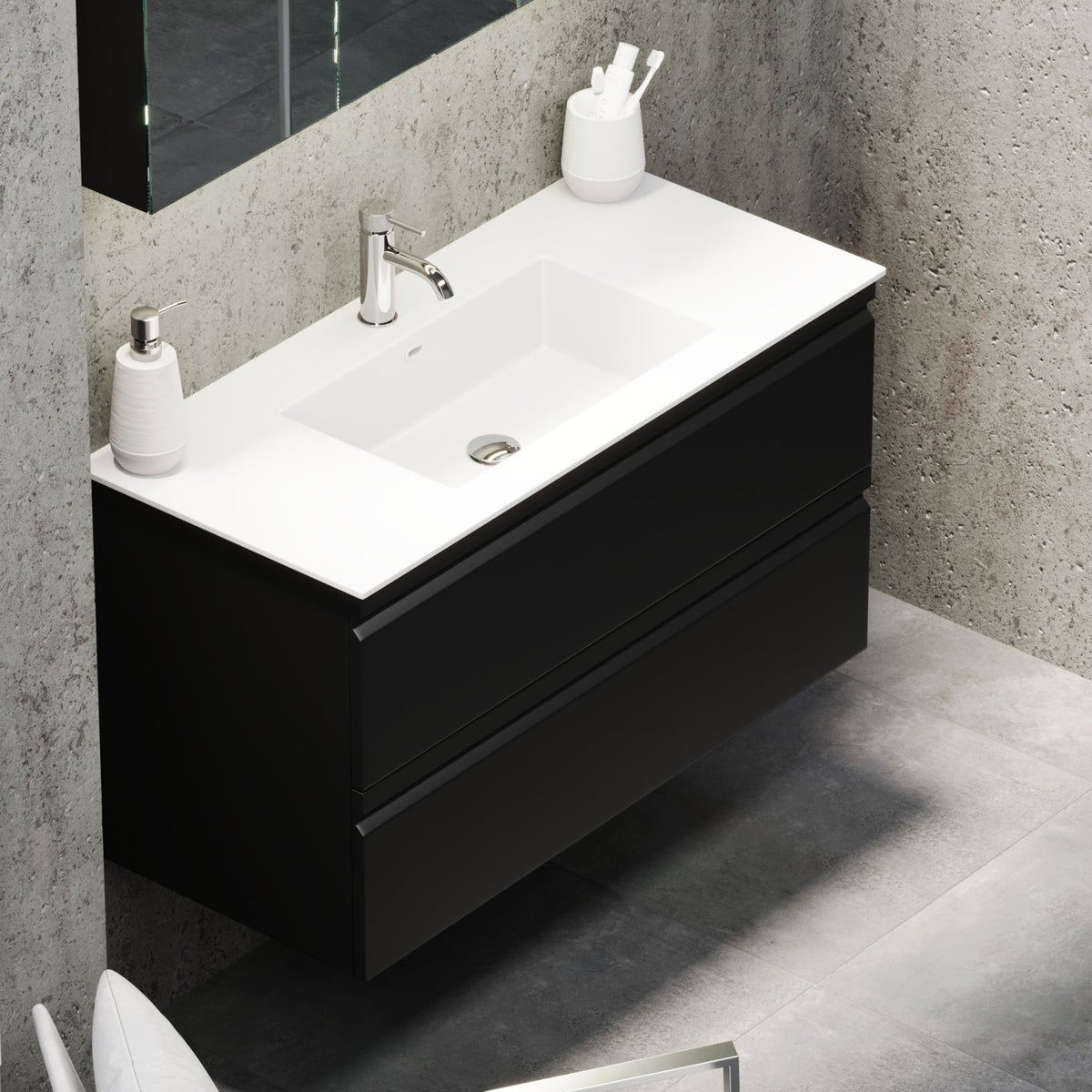 Knarrlagsund, Furniture Set - Code, Black Mat - 100 cm - MASTERSTORE - 8595677171143 - Furniture Set - Code - 74 - 100 - 52 - 02 - 40 - 8595677171143