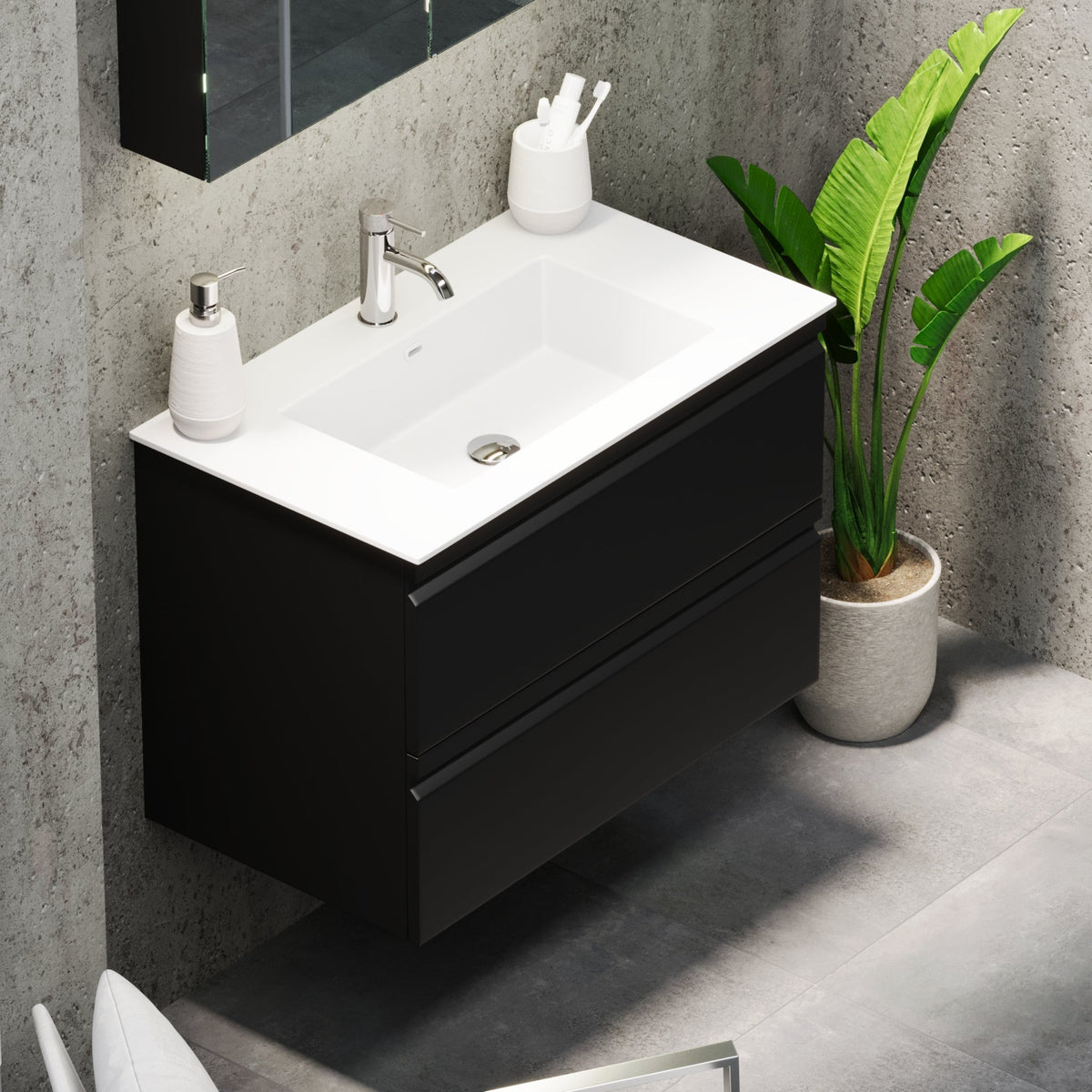 Knarrlagsund, Furniture Set - Code, Black Mat - 100 cm - MASTERSTORE - 8595677171143 - Furniture Set - Code - 74 - 100 - 52 - 02 - 40 - 8595677171143