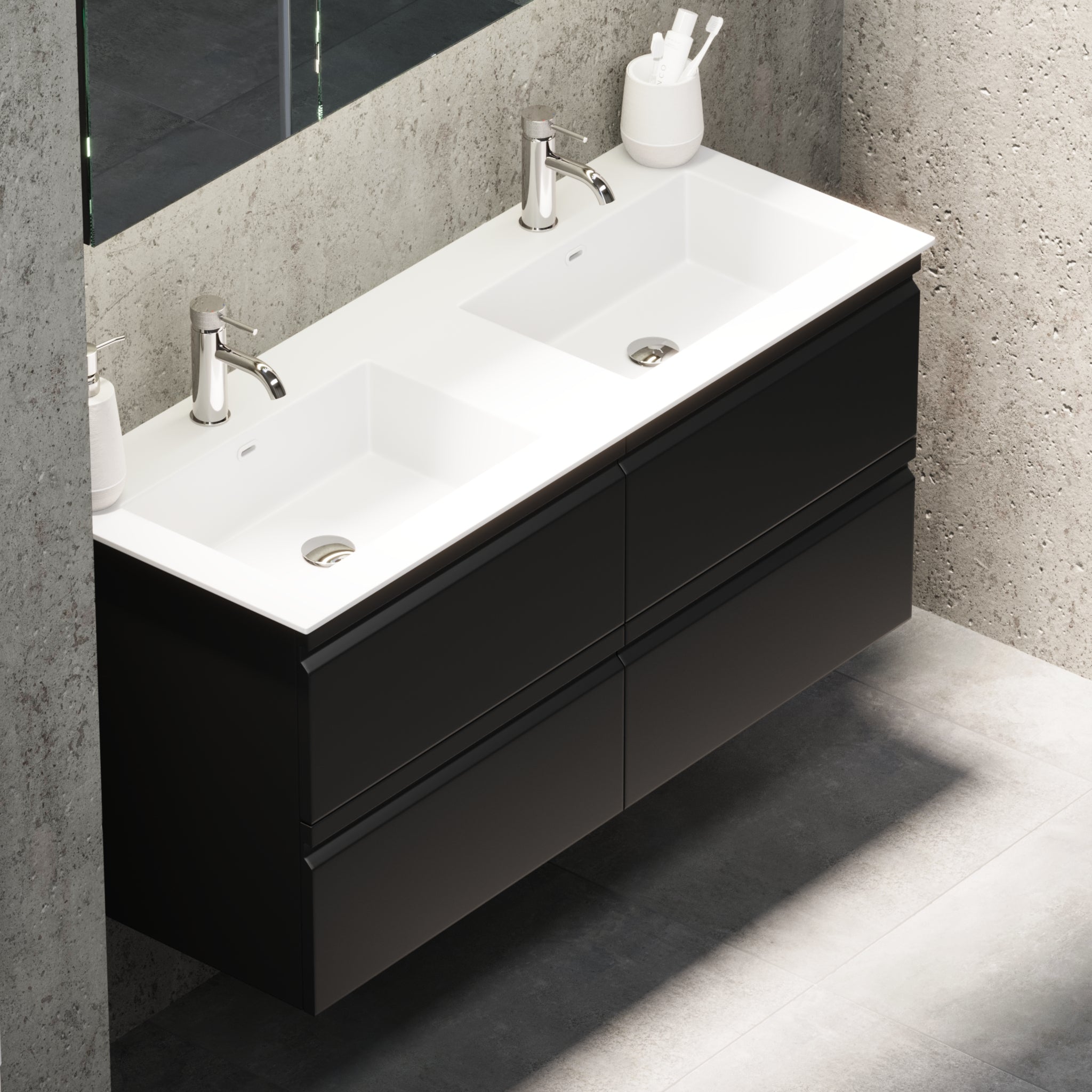 Knarrlagsund, Furniture Set - Code, Black Mat - 100 cm - MASTERSTORE - 8595677171143 - Furniture Set - Code - 74 - 100 - 52 - 02 - 40 - 8595677171143