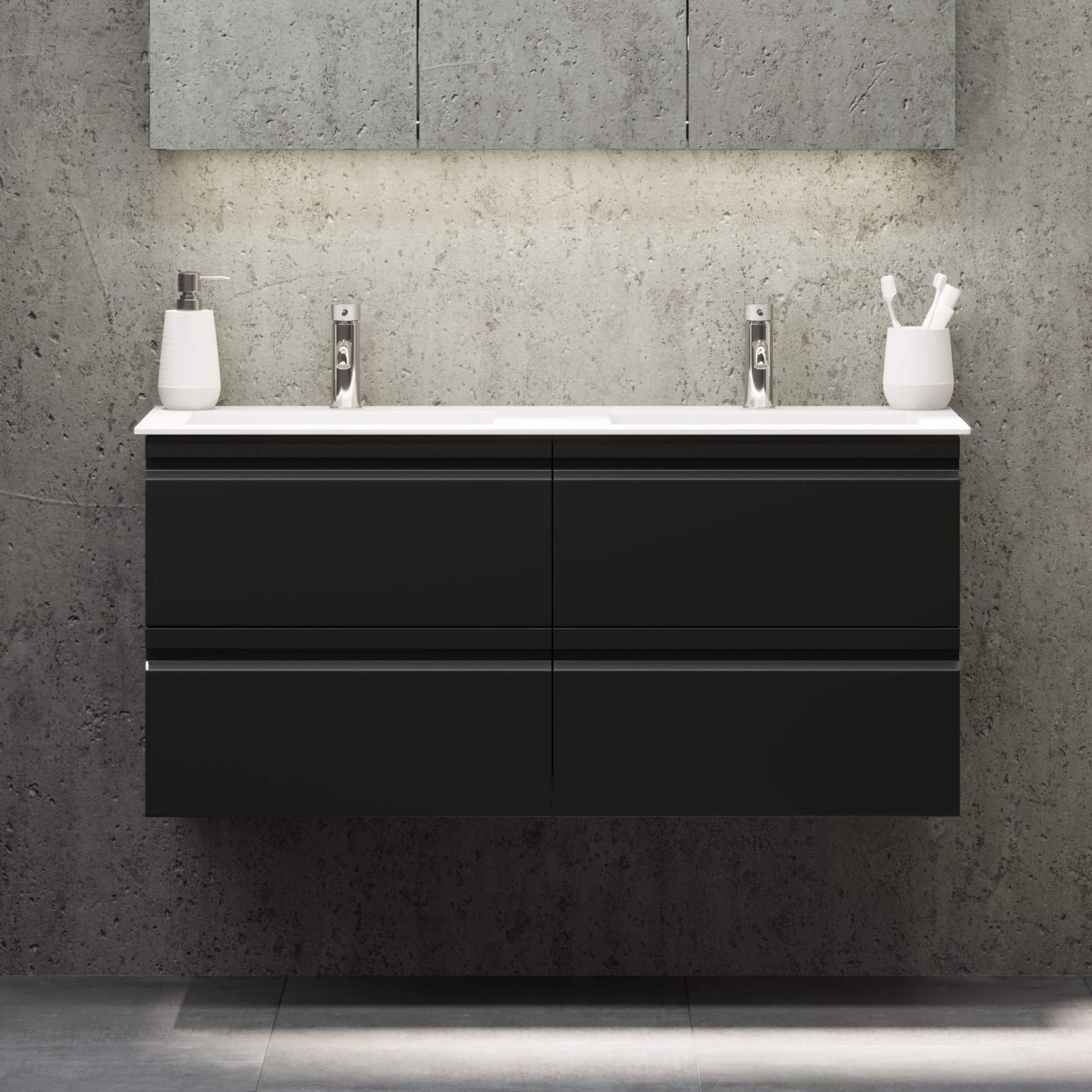 Knarrlagsund, Furniture Set - Code, Black Mat - 100 cm - MASTERSTORE - 8595677171143 - Furniture Set - Code - 74 - 100 - 52 - 02 - 40 - 8595677171143