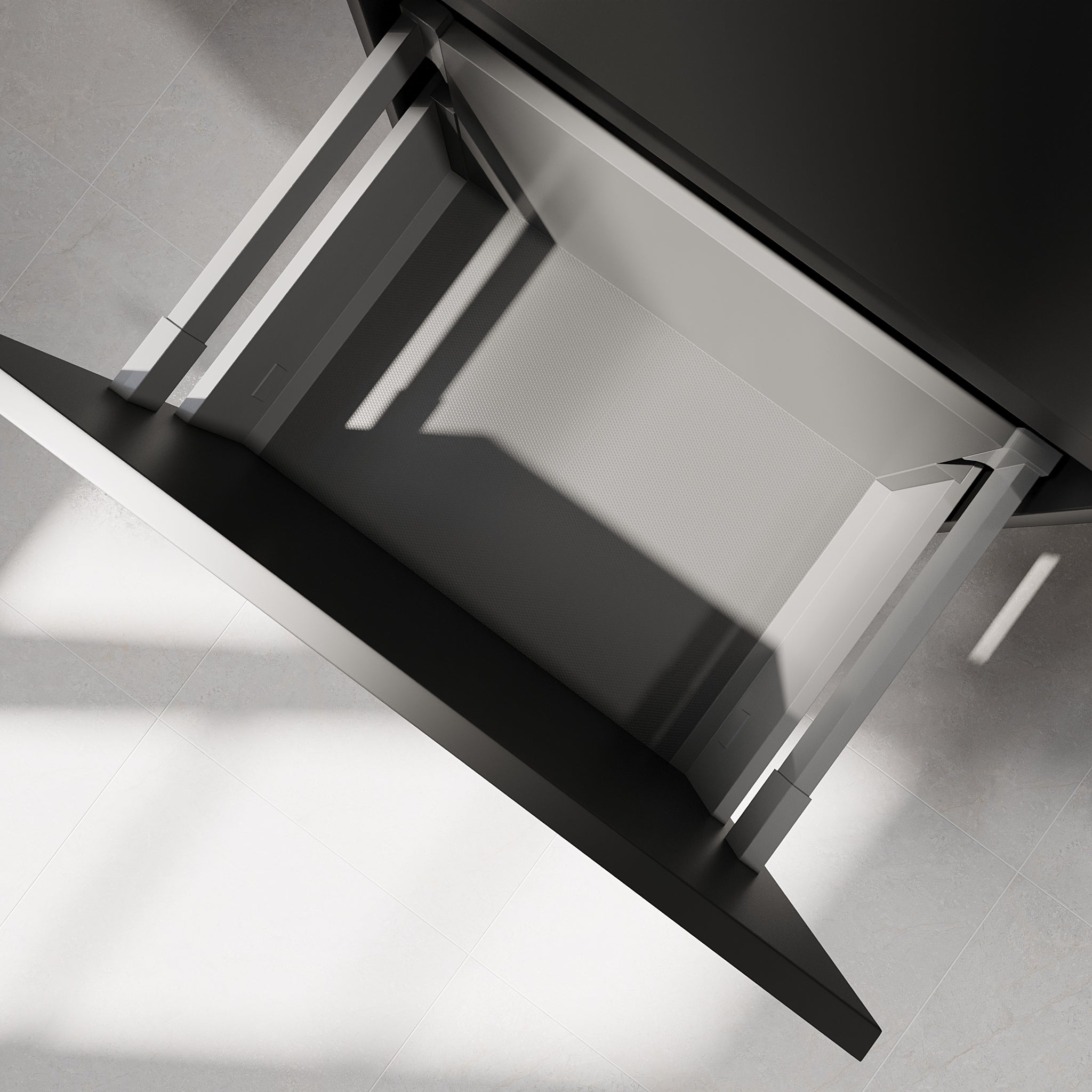Knarrlagsund, Furniture Set - Basin & Cabinet, Black Mat - 100 cm - MASTERSTORE - 8595677171143 - Furniture Set - Code - 74-100-52-02-40 - 8595677171143