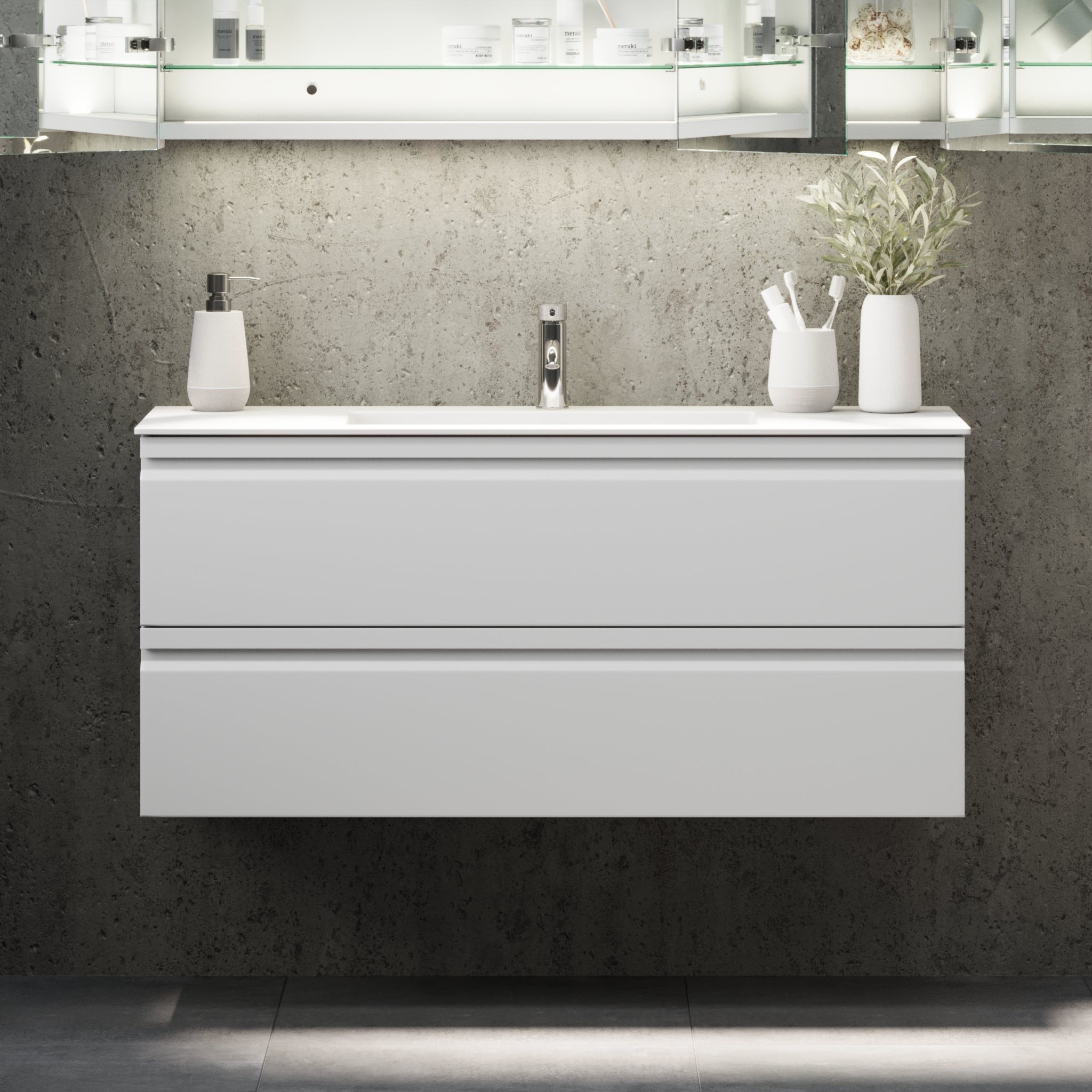 Knarrlagsund, Furniture Set - Code, White Mat - 120 cm - MASTERSTORE - 8595677171174 - Furniture Set - Code - 74 - 120 - 52 - 01 - 40 - 8595677171174