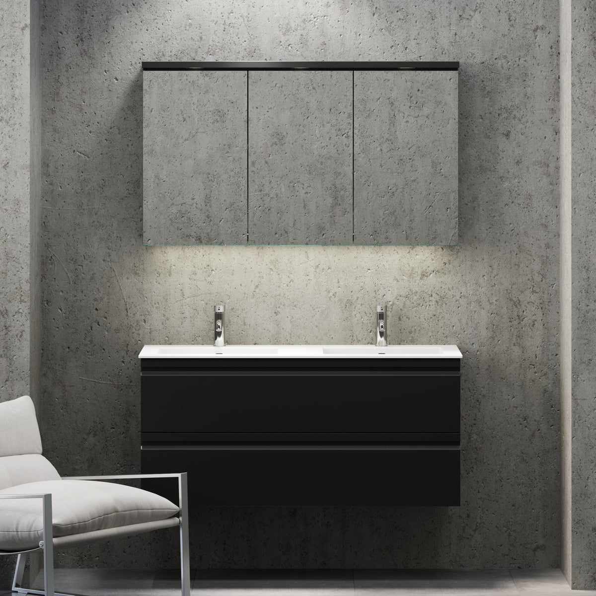 Knarrlagsund, Furniture Set - Code, Black Mat - 120 cm - MASTERSTORE - 8595677171266 - Furniture Set - Code - 74 - 120 - 52 - 02 - 42 - 8595677171266
