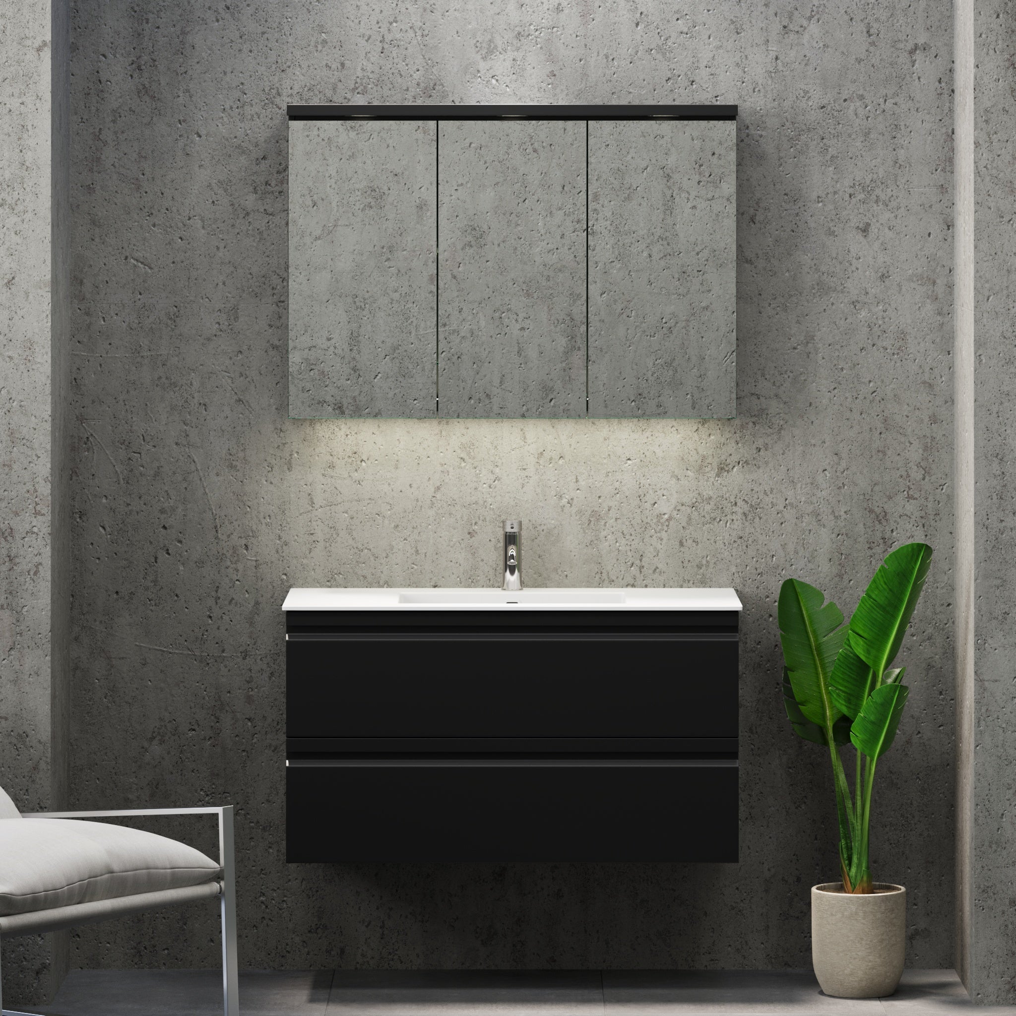 Knarrlagsund, Furniture Set - Code, Black Mat - 120 cm - MASTERSTORE - 8595677171266 - Furniture Set - Code - 74 - 120 - 52 - 02 - 42 - 8595677171266