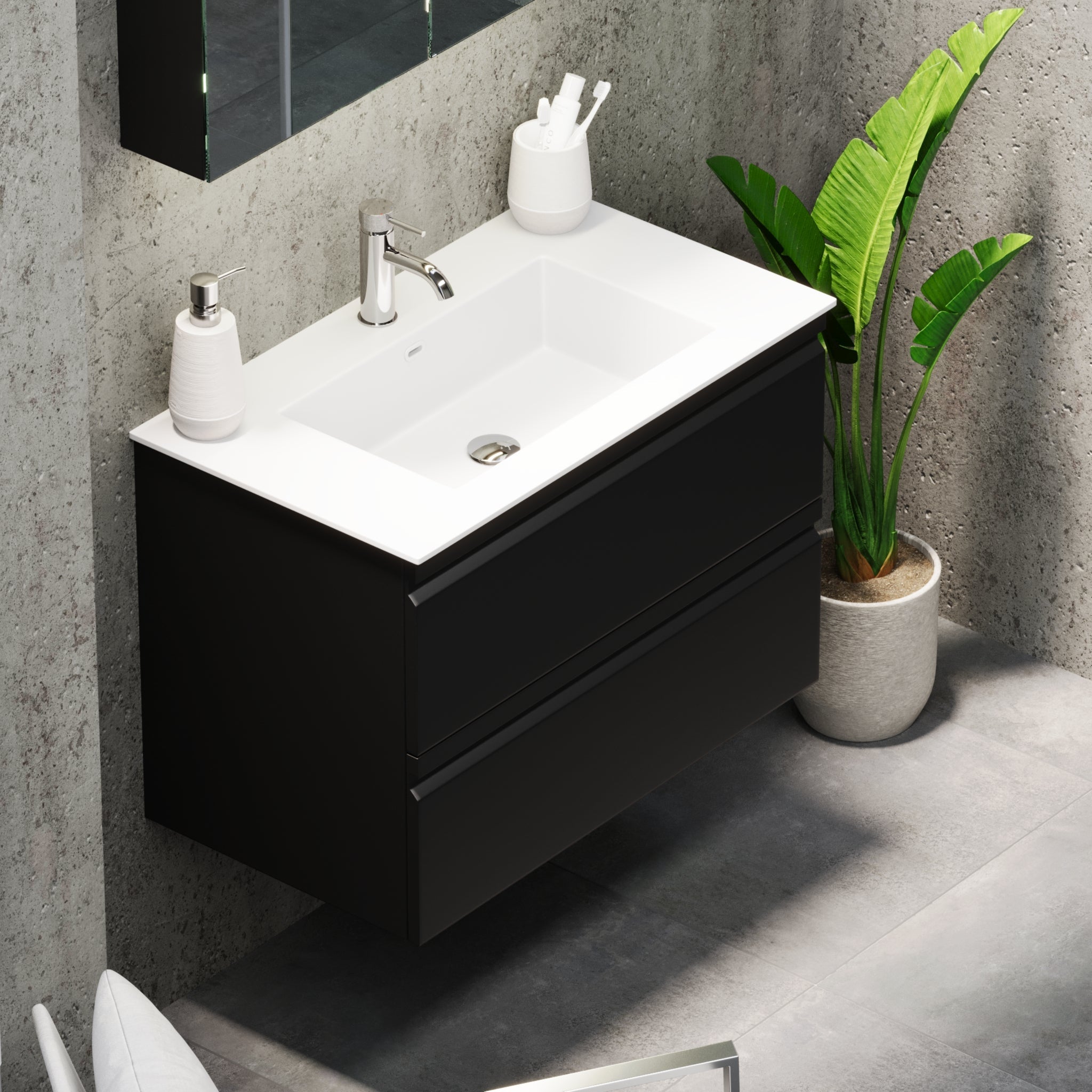 Knarrlagsund, Furniture Set - Code, Black Mat - 120 cm - MASTERSTORE - 8595677171266 - Furniture Set - Code - 74 - 120 - 52 - 02 - 42 - 8595677171266