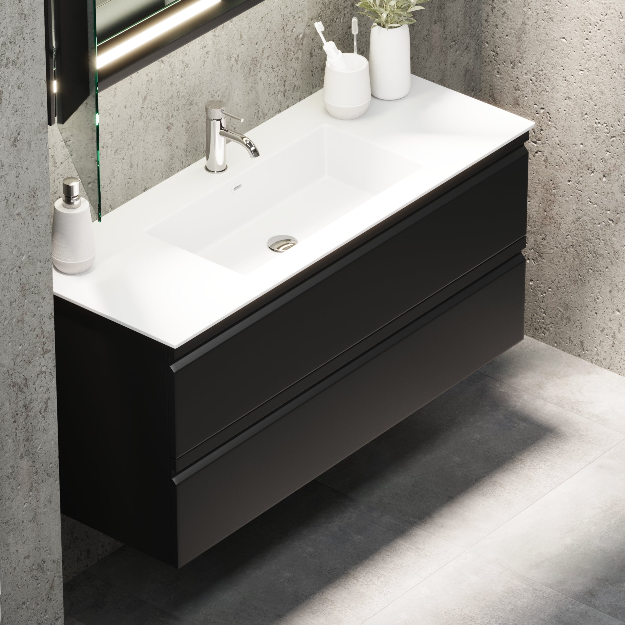 Knarrlagsund, Furniture Set - Code, Black Mat - 120 cm - MASTERSTORE - 8595677171266 - Furniture Set - Code - 74 - 120 - 52 - 02 - 42 - 8595677171266