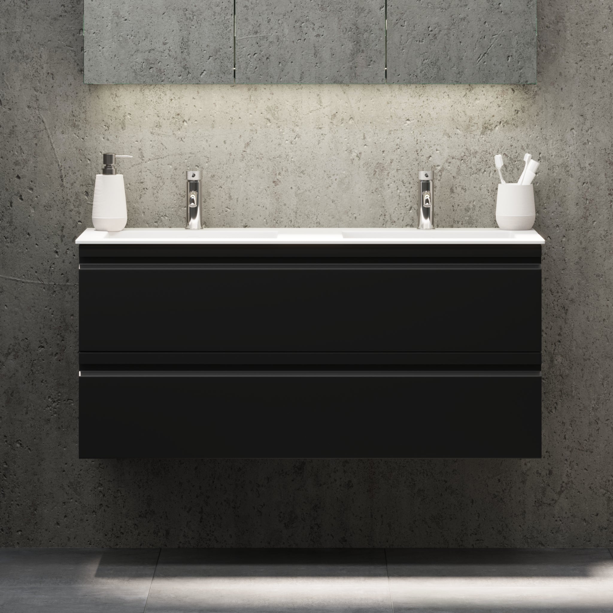 Knarrlagsund, Furniture Set - Code, Black Mat - 120 cm - MASTERSTORE - 8595677171266 - Furniture Set - Code - 74 - 120 - 52 - 02 - 42 - 8595677171266