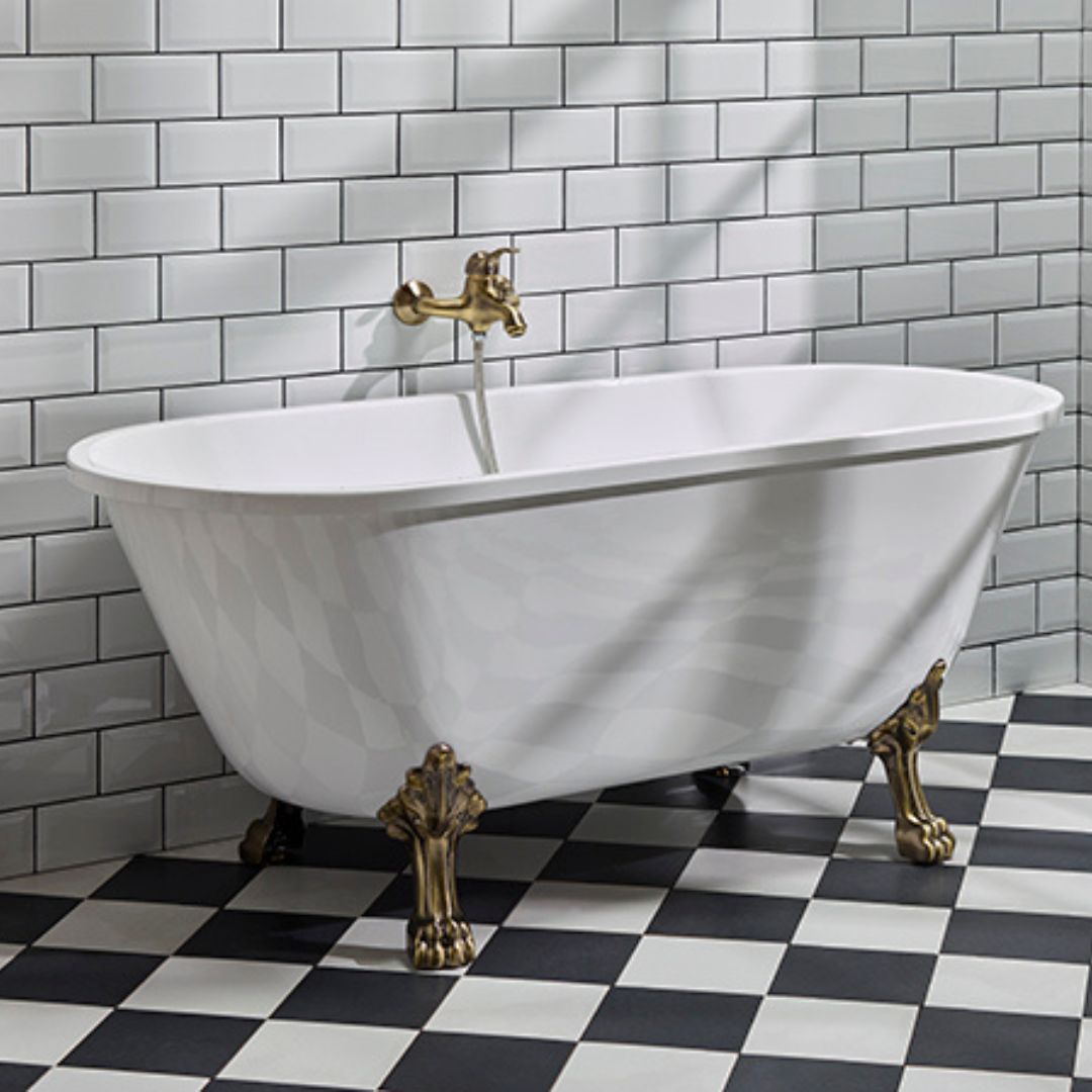 Rønne, Bathtub Set - Code, Chrome - 160 cm - MASTERSTORE - 8595677175615 - Bathtub - 47-160-64-60-40 - 8595677175615