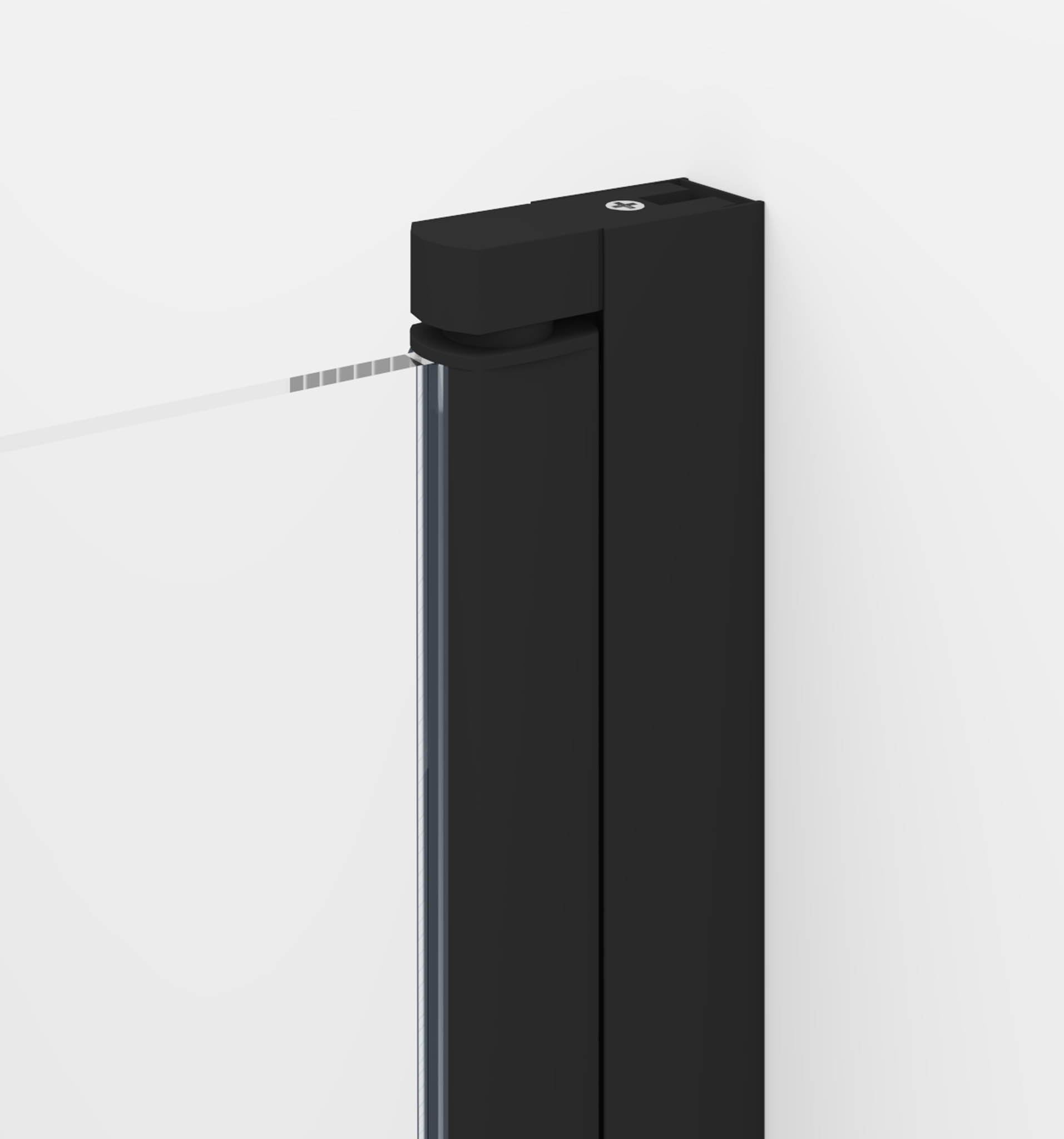 Sandefjord, Shower Enclosure, Black Mat - 80 cm - MASTERSTORE - 8595677176254 - Shower Enclosure - 15 - 080 - 01 - 02 - 00 - 8595677176254