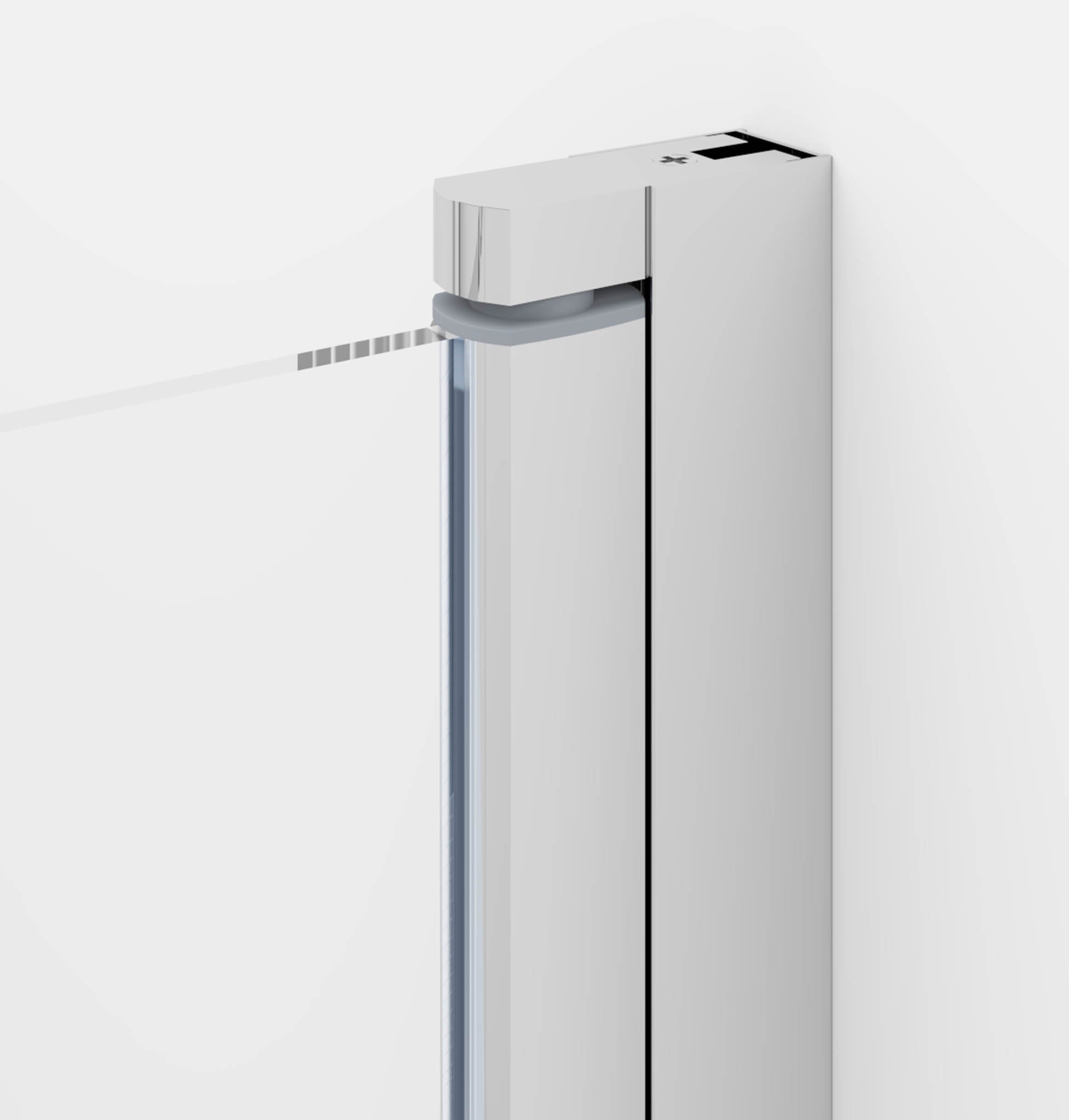 Sandefjord, Shower Enclosure, Chrome - 80 cm - MASTERSTORE - 8595677176285 - Shower Enclosure - 15 - 080 - 02 - 60 - 00 - 8595677176285