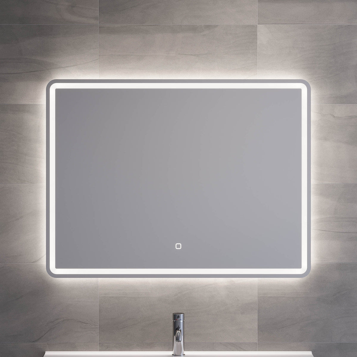 Rektangulär LED-spegel 100x75 cm - med belysning - Tårs