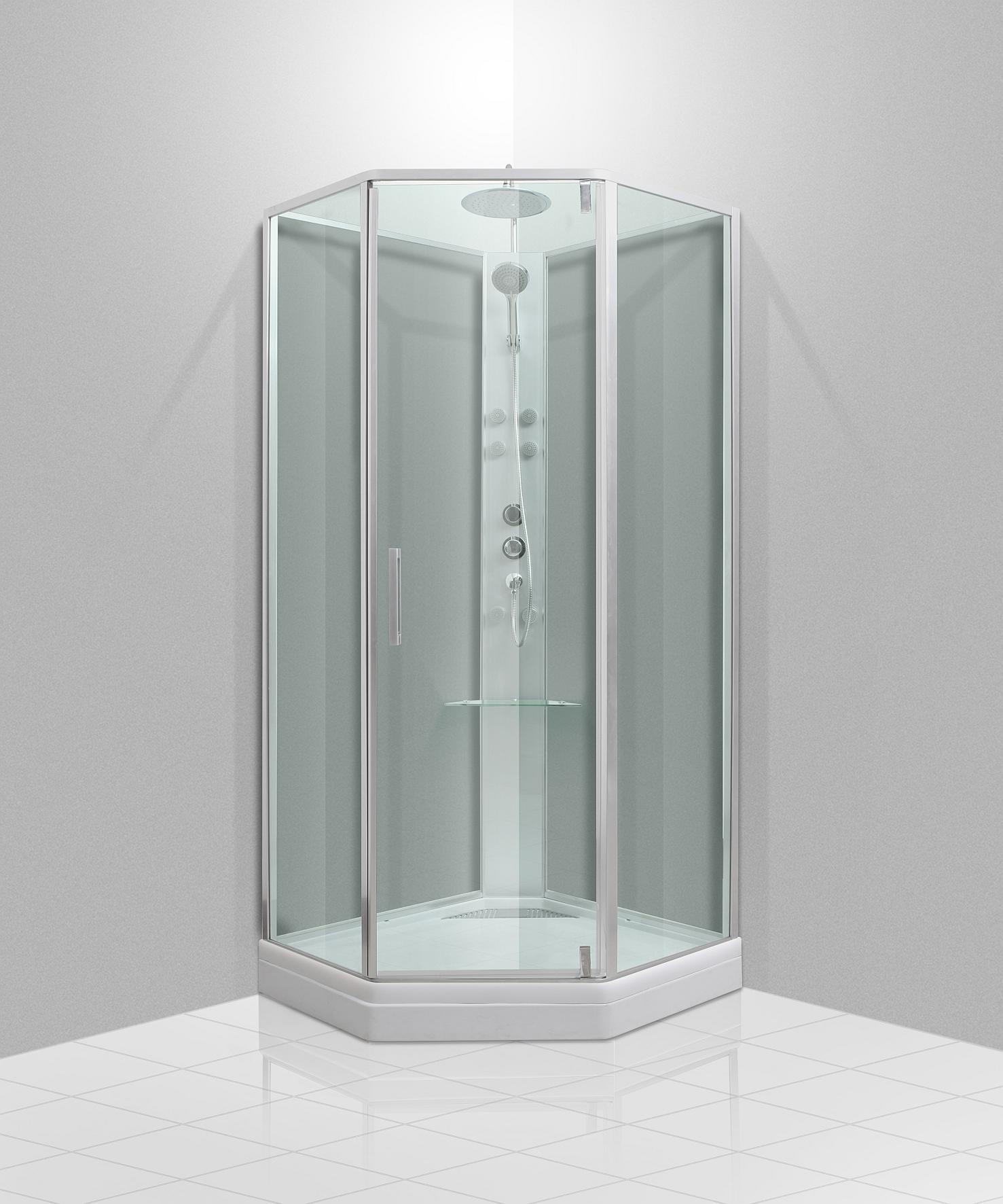 Marienlyst, Shower Cabin Set - Code, Glass Grey - 90 cm - MASTERSTORE - 8595677177398 - Shower Cabin Set - Code - 20 - 090 - 01 - 53 - 40 - 8595677177398