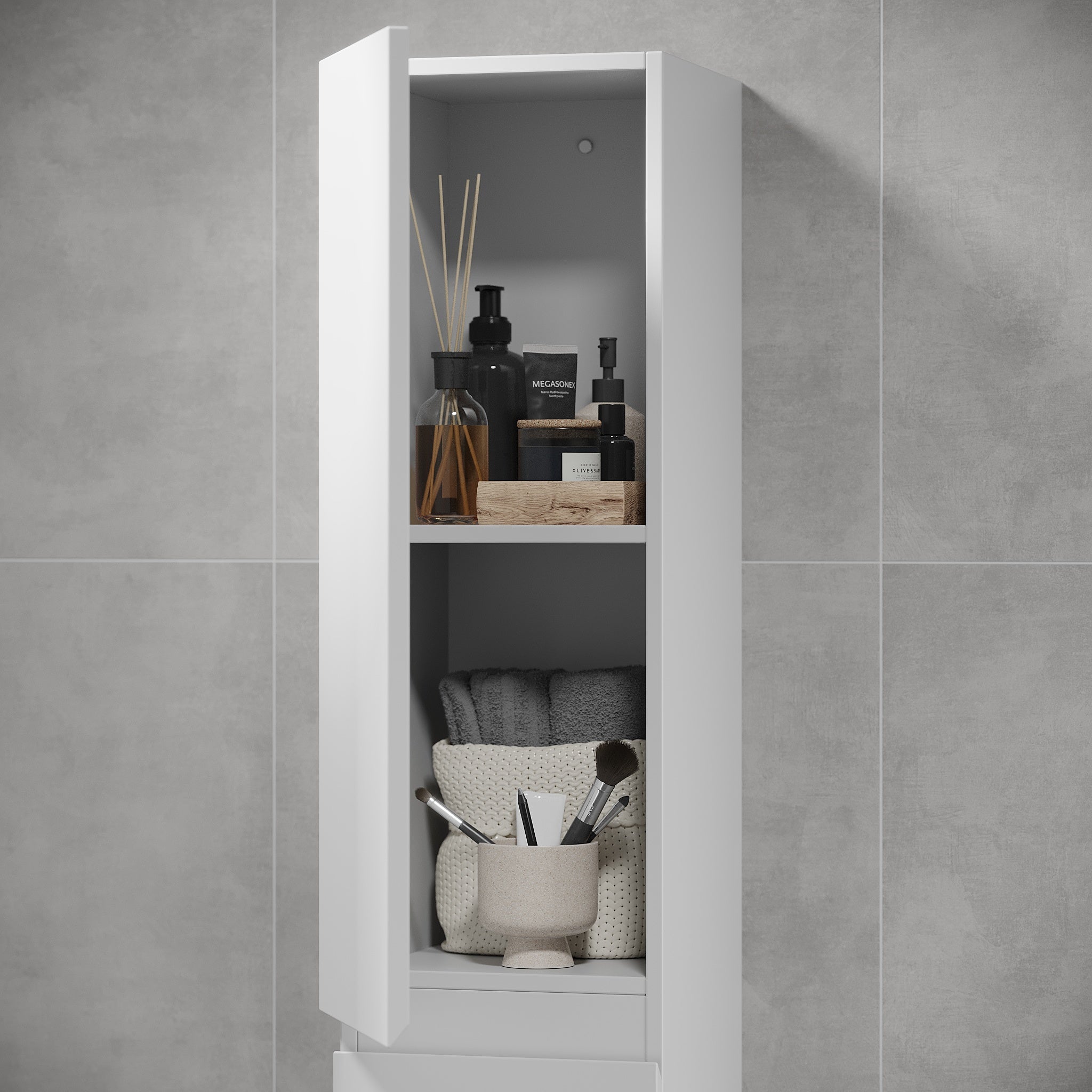 Kenwood, High Cabinet, White Mat - 30 cm - MASTERSTORE - 8595677177923 - High Cabinet - 04 - 030 - 63 - 01 - 01 - 8595677177923