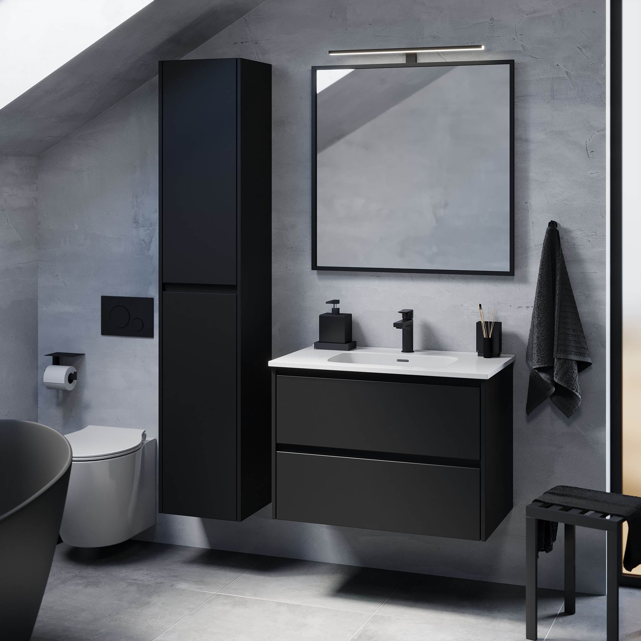 Molde, Furniture Set - One Box, Black Mat - 79 cm - MASTERSTORE - 8595677178920 - Furniture Set - One Box - 77 - 080 - 11 - 02 - 00 - 8595677178920
