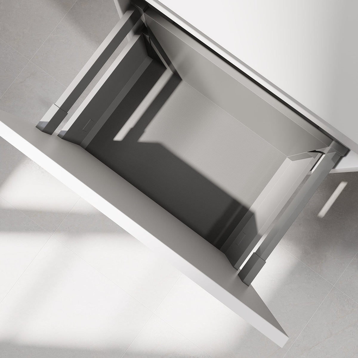 Sifjord, Furniture Set - Basin & Cabinet, White Mat - 95 cm - MASTERSTORE - 8595677179972 - Furniture Set - Code - 73-095-53-01-40 - 8595677179972