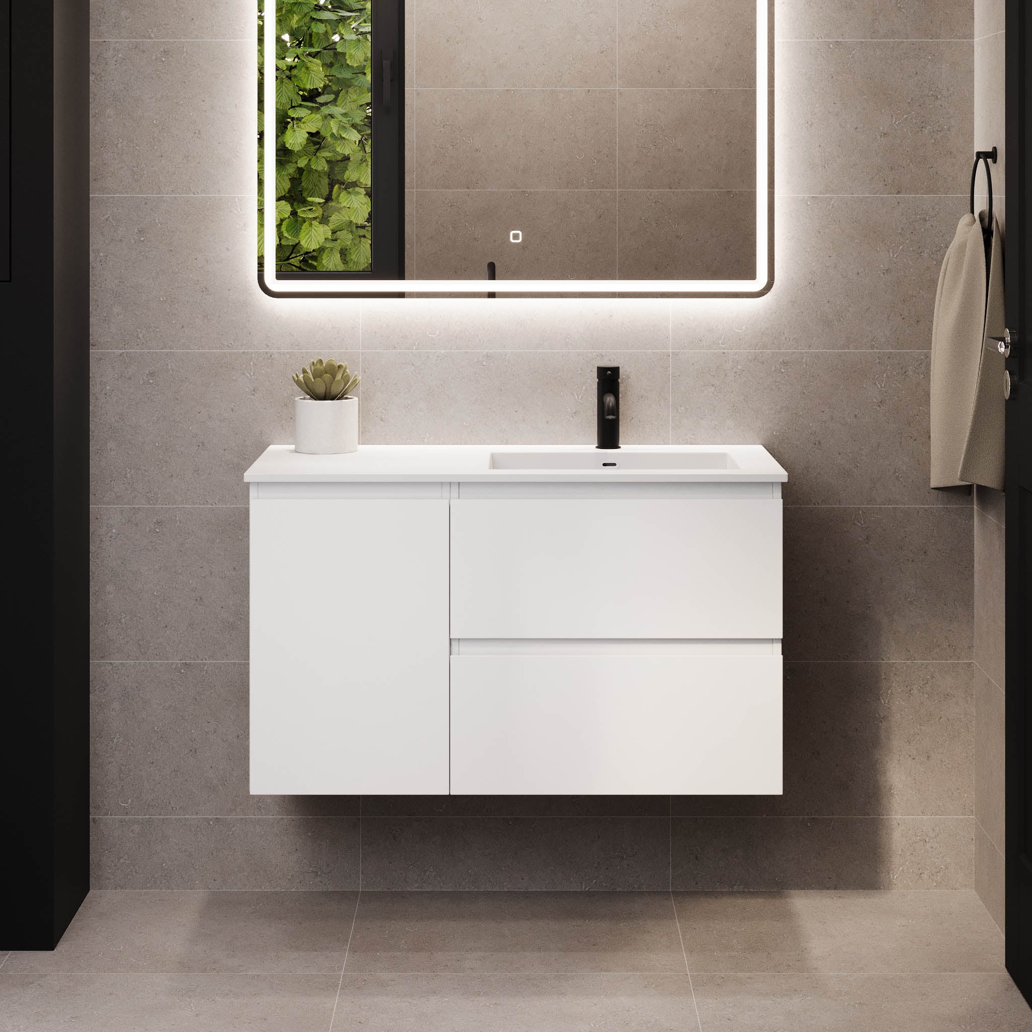 Sifjord, Furniture Set - Code, White Mat - 95 cm - MASTERSTORE - 8595677179972 - Furniture Set - Code - 73 - 095 - 53 - 01 - 40 - 8595677179972