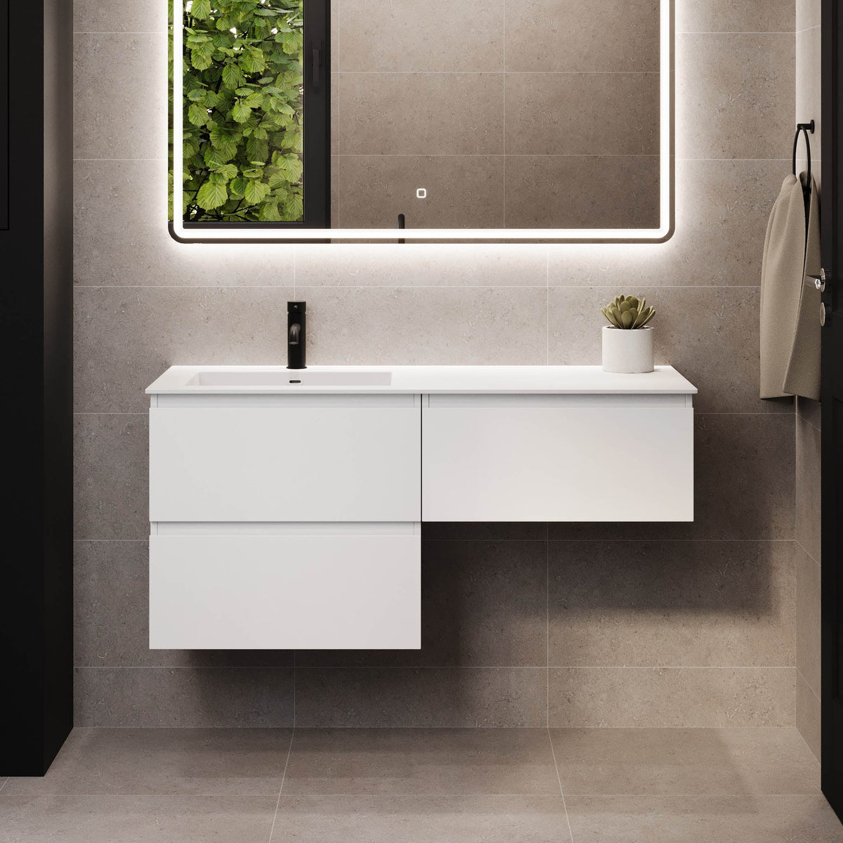Sifjord, Furniture Set - Code, White Mat - 95 cm - MASTERSTORE - 8595677179972 - Furniture Set - Code - 73 - 095 - 53 - 01 - 40 - 8595677179972