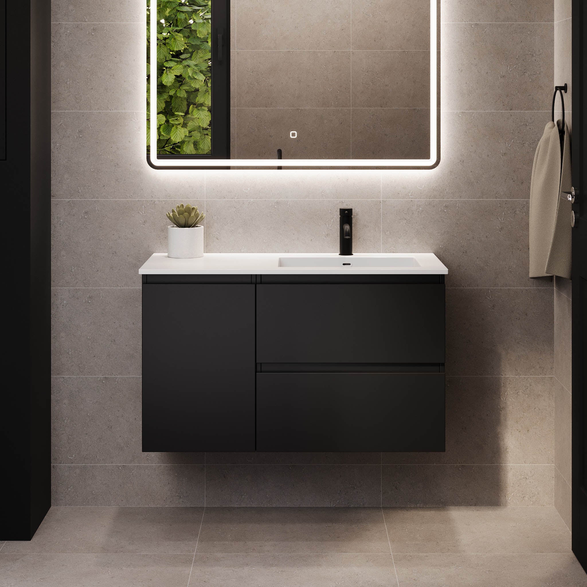 Sifjord, Furniture Set - Code, Black Mat - 95 cm - MASTERSTORE - 8595677179989 - Furniture Set - Code - 73 - 095 - 53 - 02 - 40 - 8595677179989