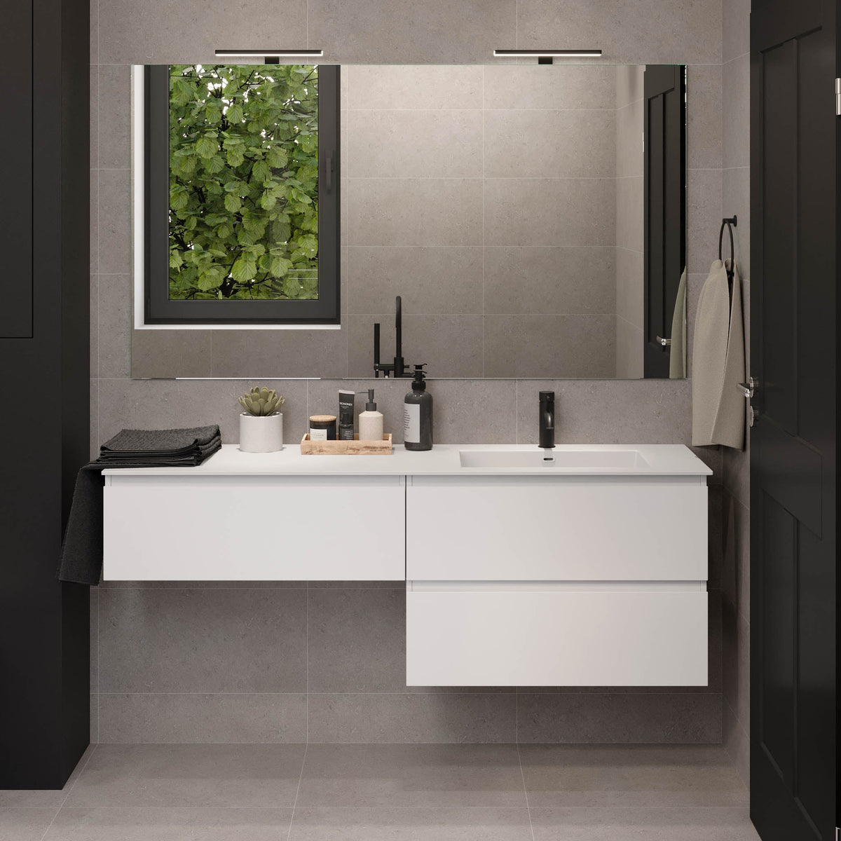 Sifjord, Furniture Set - Code, White Mat - 115 cm - MASTERSTORE - 8595677180077 - Furniture Set - Code - 73 - 115 - 53 - 01 - 40 - 8595677180077