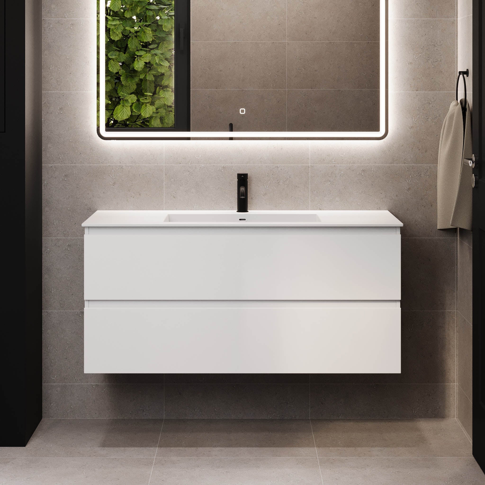 Sifjord, Furniture Set - Code, White Mat - 120 cm - MASTERSTORE - 8595677180091 - Furniture Set - Code - 73 - 120 - 52 - 01 - 40 - 8595677180091