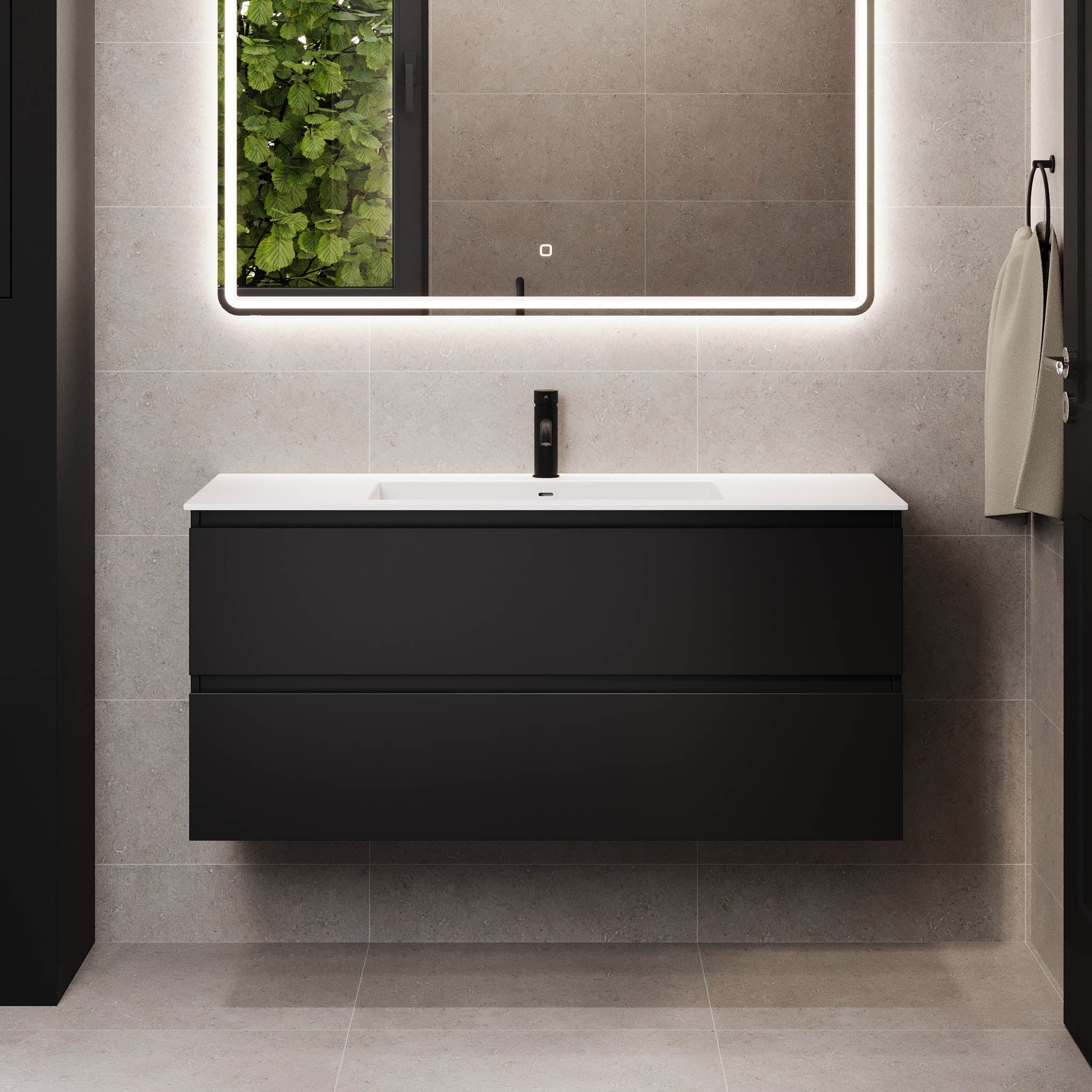 Sifjord, Furniture Set - Code, Black Mat - 120 cm - MASTERSTORE - 8595677180107 - Furniture Set - Code - 73 - 120 - 52 - 02 - 40 - 8595677180107
