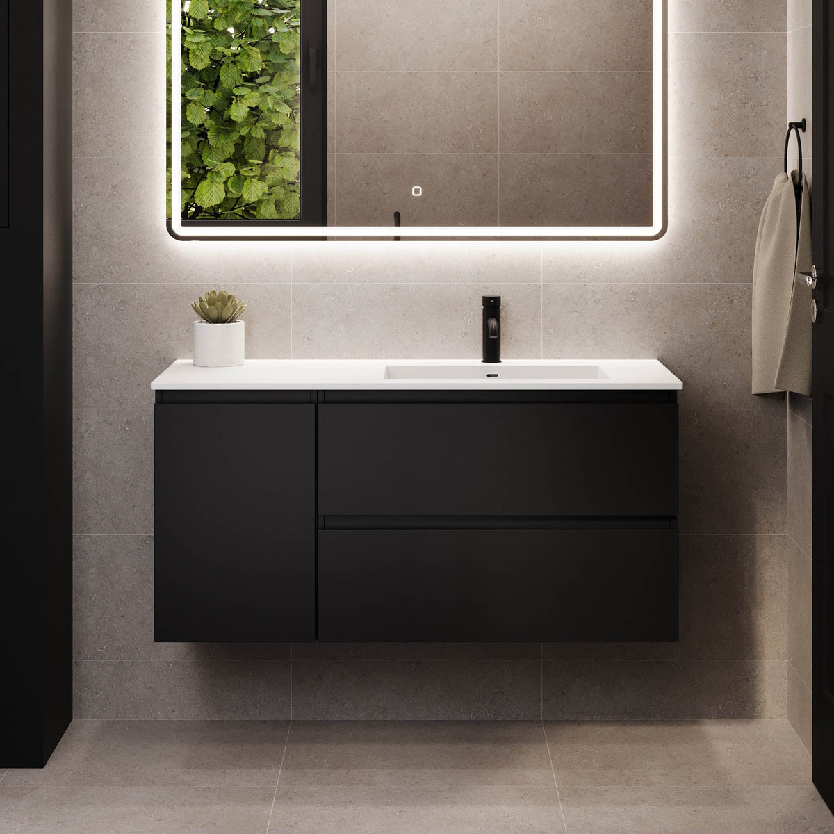 Sifjord, Furniture Set - Code, Black Mat - 120 cm - MASTERSTORE - 8595677180169 - Furniture Set - Code - 73 - 120 - 52 - 02 - 42 - 8595677180169