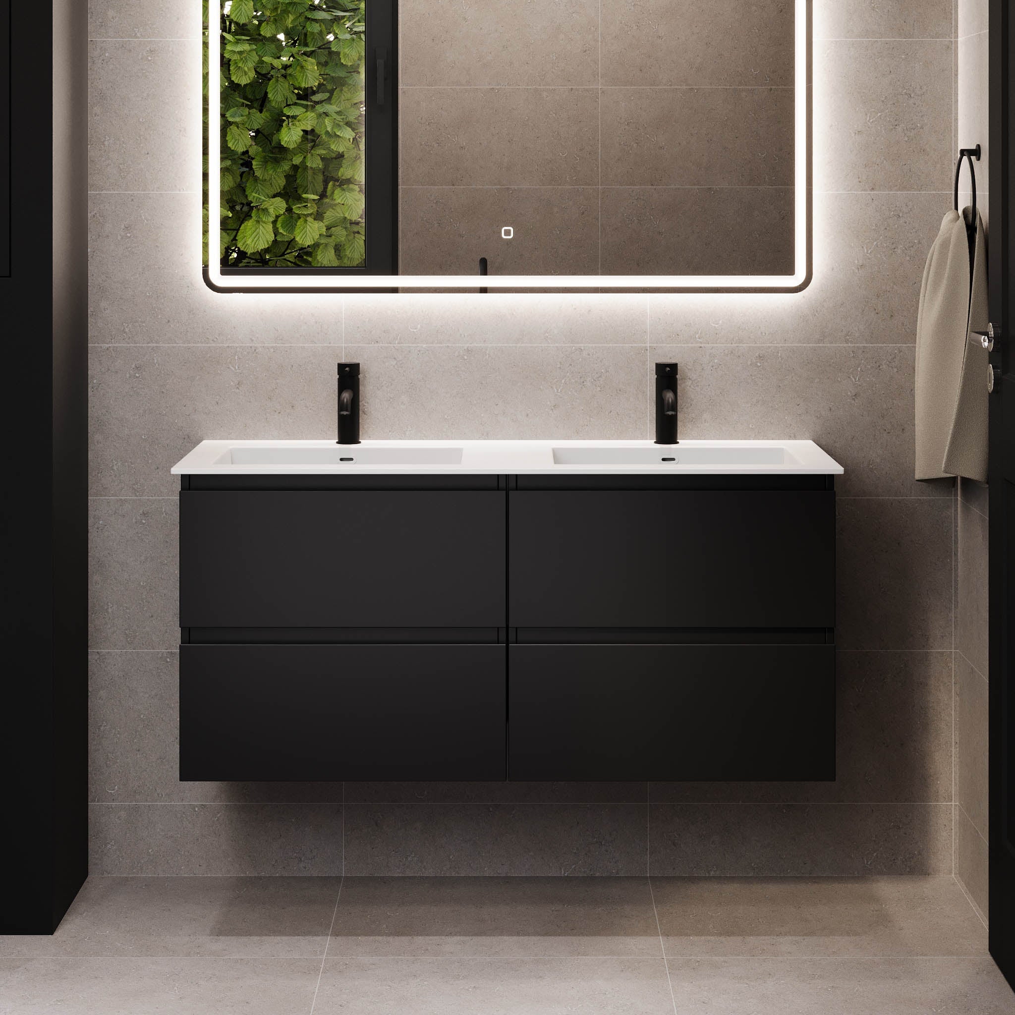 Sifjord, Furniture Set - Code, Black Mat - 120 cm - MASTERSTORE - 8595677180169 - Furniture Set - Code - 73 - 120 - 52 - 02 - 42 - 8595677180169