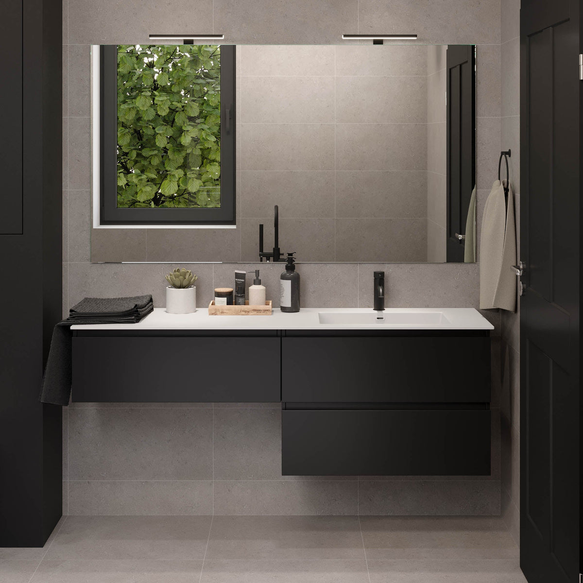 Sifjord, Furniture Set - Code, Black Mat - 160 cm - MASTERSTORE - 8595677180275 - Furniture Set - Code - 73 - 160 - 52 - 02 - 42 - 8595677180275