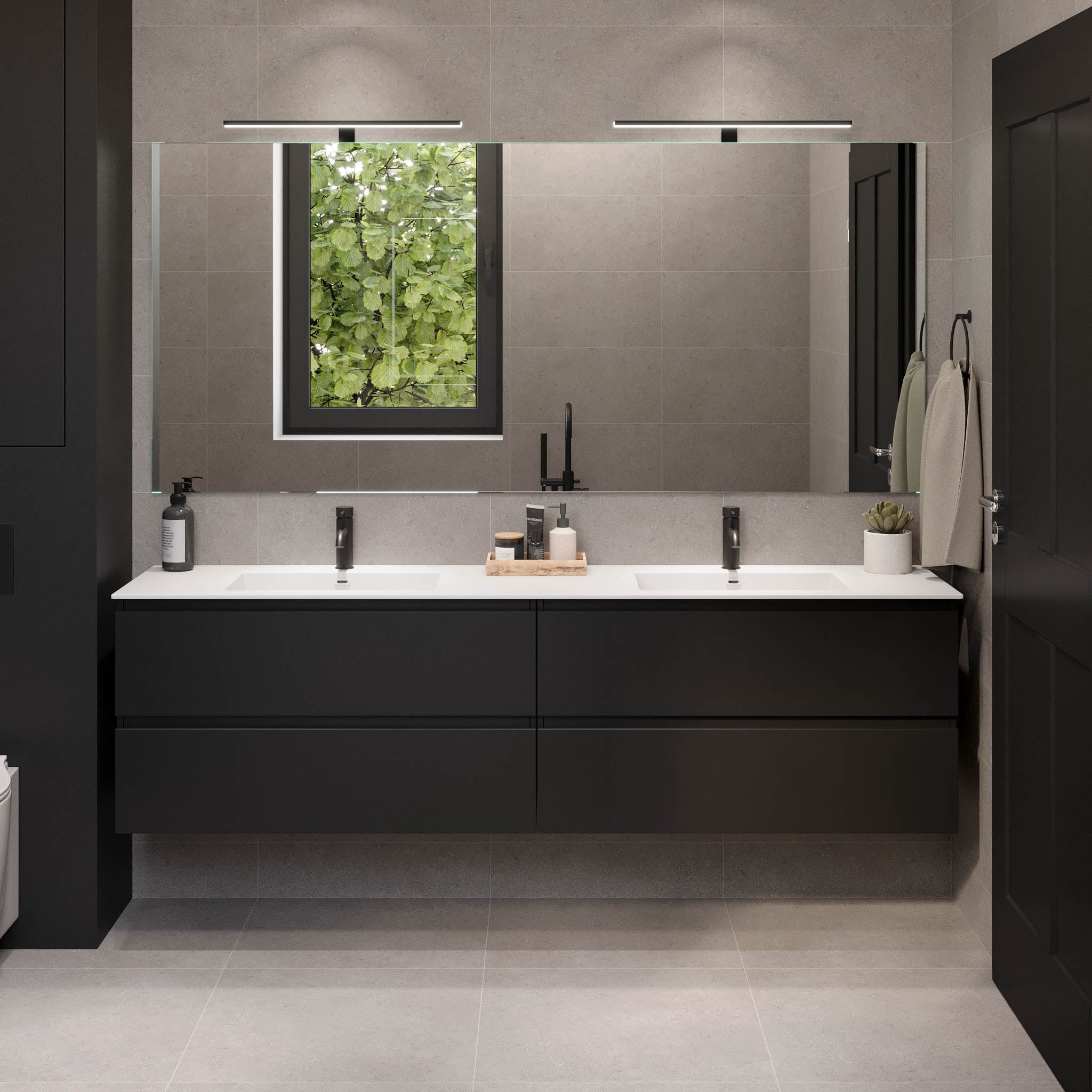 Sifjord, Furniture Set - Code, Black Mat - 200 cm - MASTERSTORE - 8595677180343 - Furniture Set - Code - 73 - 200 - 52 - 02 - 42 - 8595677180343
