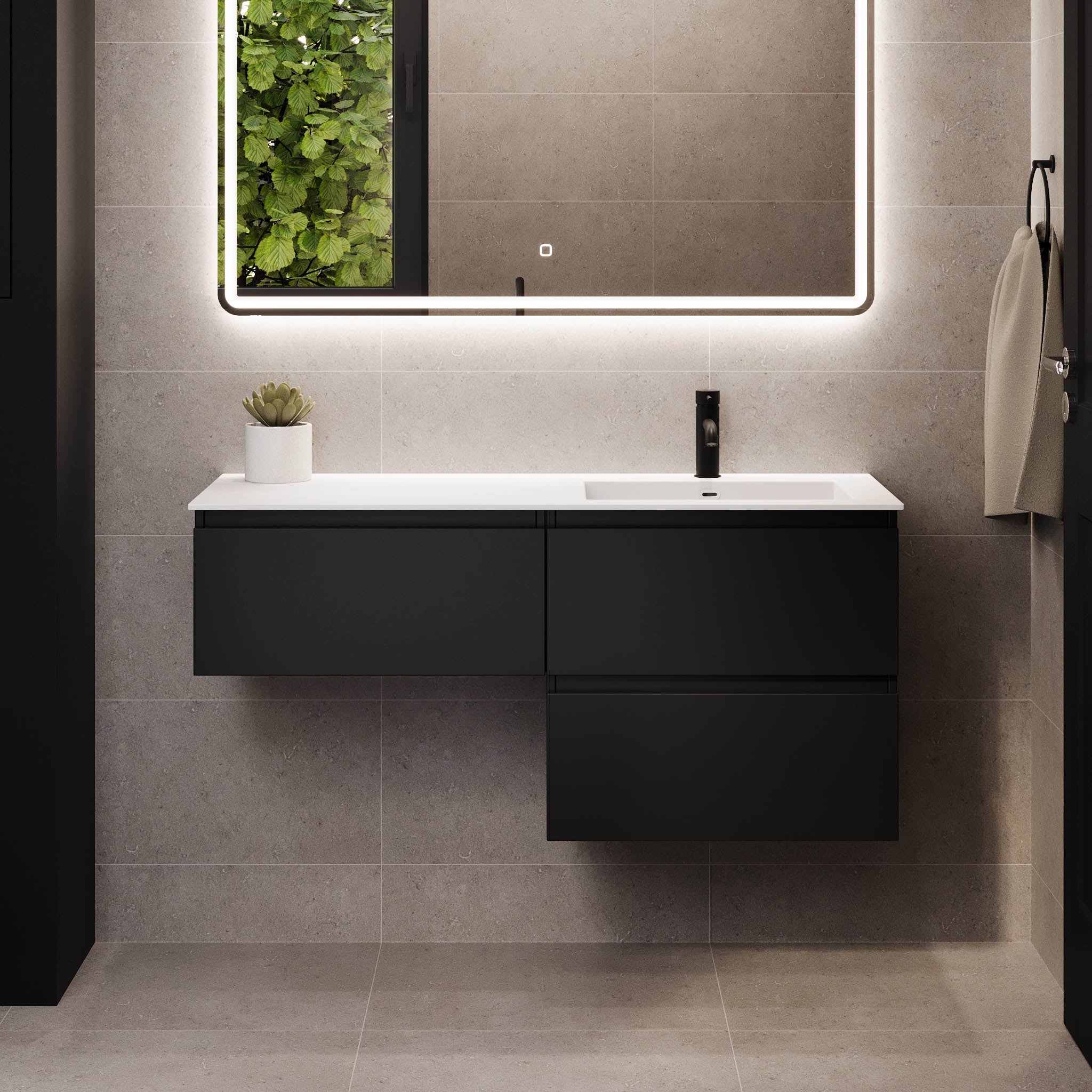 Sifjord, Furniture Set - Code, Black Mat - 200 cm - MASTERSTORE - 8595677180343 - Furniture Set - Code - 73 - 200 - 52 - 02 - 42 - 8595677180343