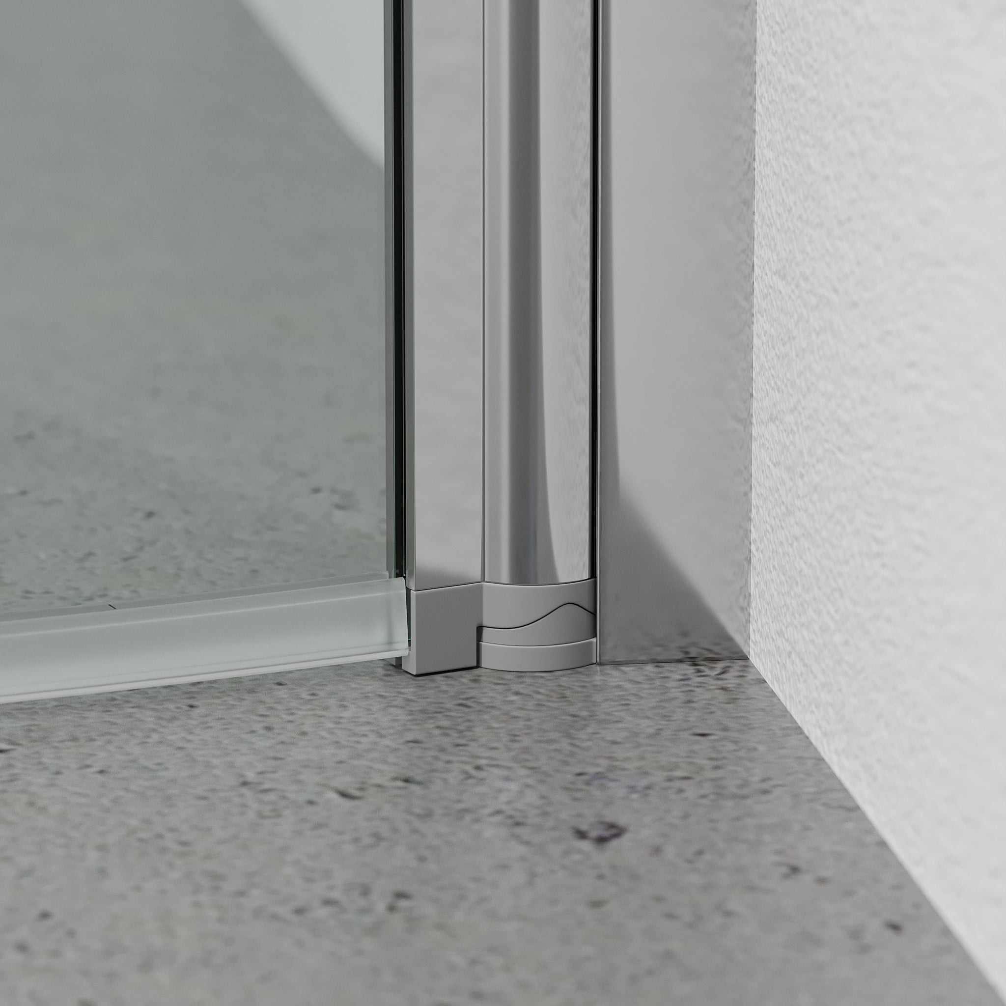 Duschhörna halvrund 90x90x190 cm - 5 mm klarglas - kromprofil - Tulsa - Duschhörn - Tulsa, Shower Enclosure, Chrome - 90 cm - MASTERSTORE - 8595677180749 - Shower Enclosure - 42 - 090 - 10 - 60 - 02 - 8595677180749 -