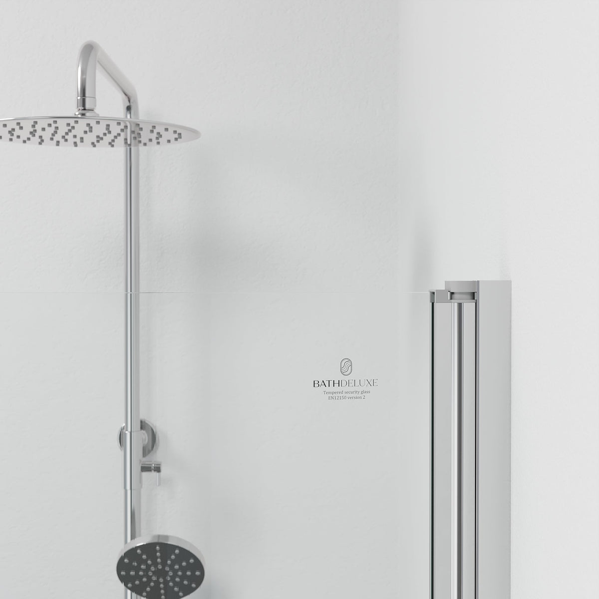 Tulsa, Shower Enclosure, Chrome - 90 cm - MASTERSTORE - 8595677180749 - Shower Enclosure - 42 - 090 - 10 - 60 - 02 - 8595677180749
