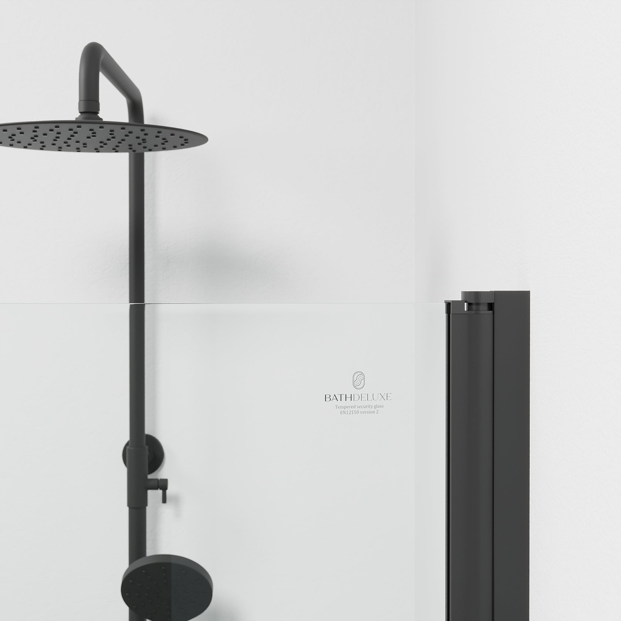 Tulsa, Shower Enclosure, Black Mat - 90 cm - MASTERSTORE - 8595677180756 - Shower Enclosure - 42 - 090 - 10 - 02 - 02 - 8595677180756