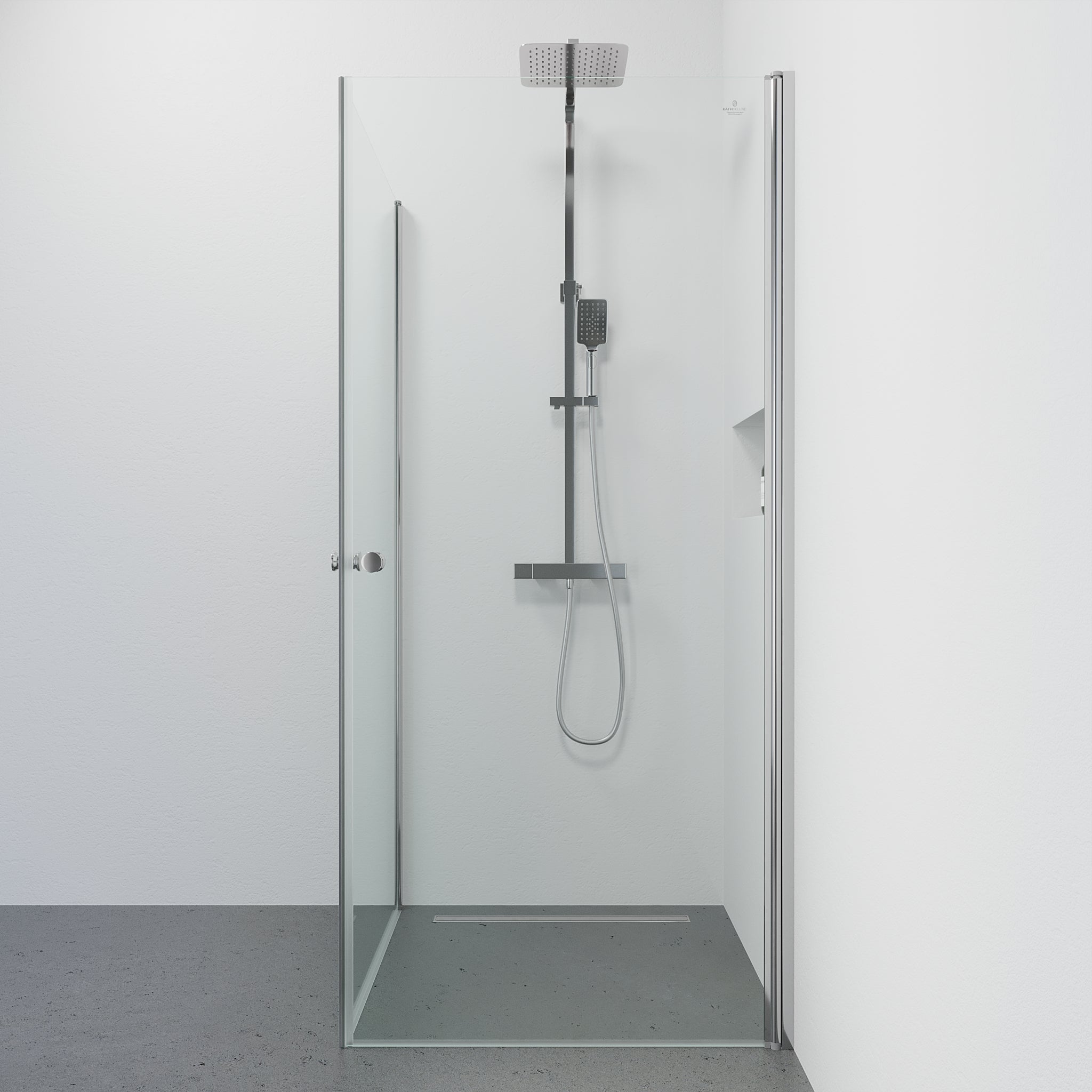Duschhörna fyrkantig 90x90x190 cm - 5 mm klarglas - kromprofil - Tulsa - Duschhörn - Tulsa, Shower Enclosure, Chrome - 90 cm - MASTERSTORE - 8595677180763 - Shower Enclosure - 42 - 090 - 11 - 60 - 02 - 8595677180763 -