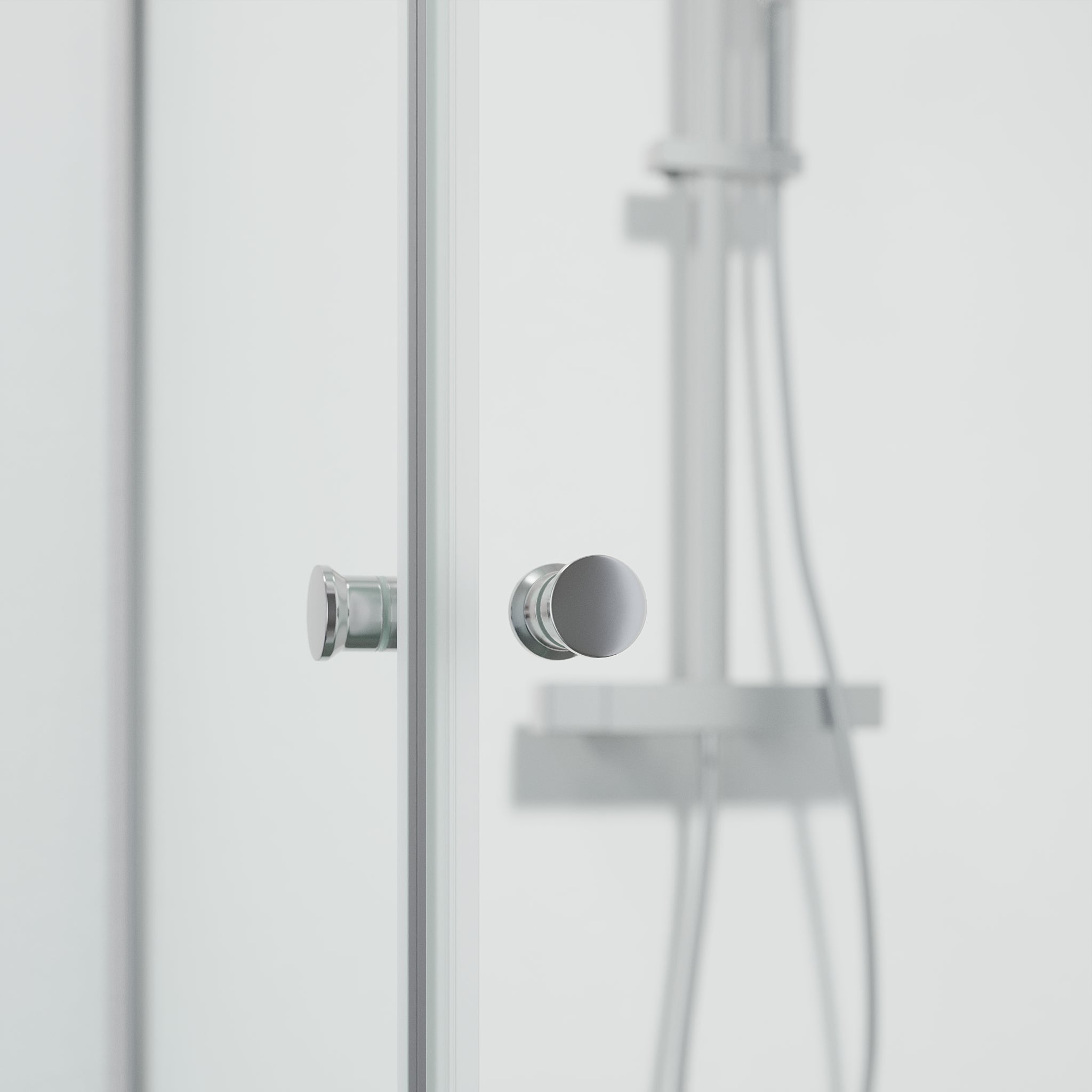 Duschhörna fyrkantig 90x90x190 cm - 5 mm klarglas - kromprofil - Tulsa - Duschhörn - Tulsa, Shower Enclosure, Chrome - 90 cm - MASTERSTORE - 8595677180763 - Shower Enclosure - 42 - 090 - 11 - 60 - 02 - 8595677180763 -